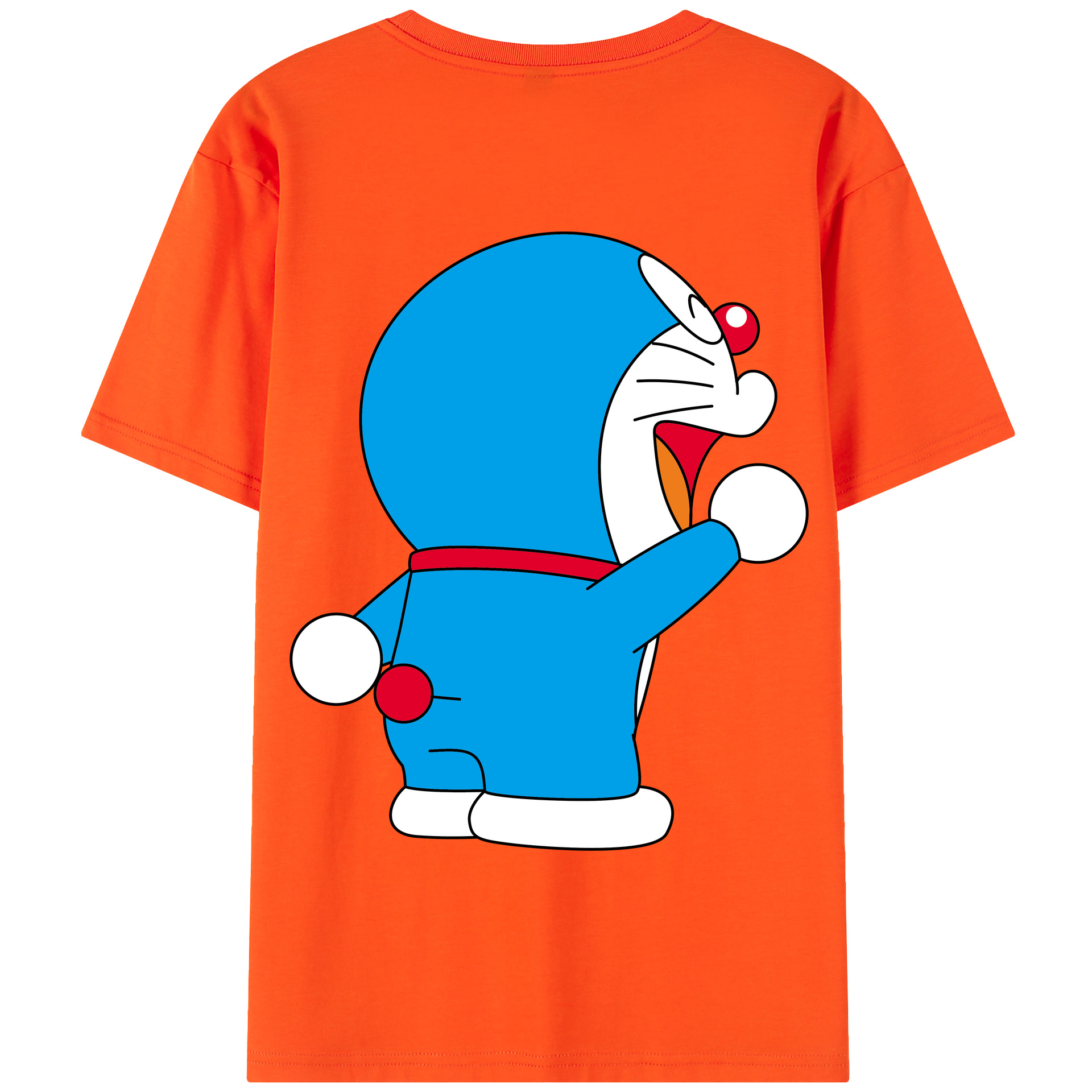 （画像用） ドラえもん Doraemon 綿100％半袖Tシャツ（背面プリント）