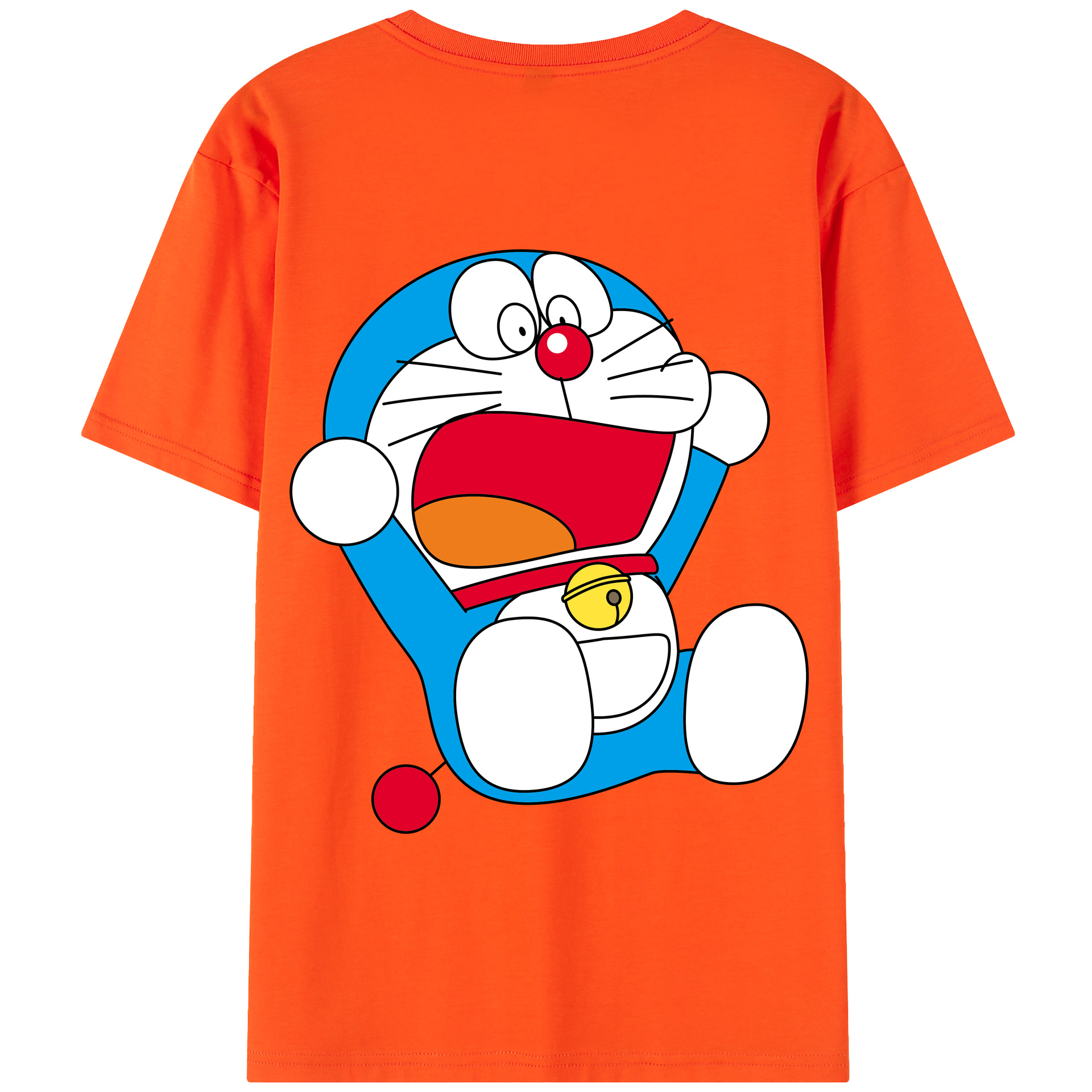 （画像用） ドラえもん Doraemon 綿100％半袖Tシャツ（背面プリント）