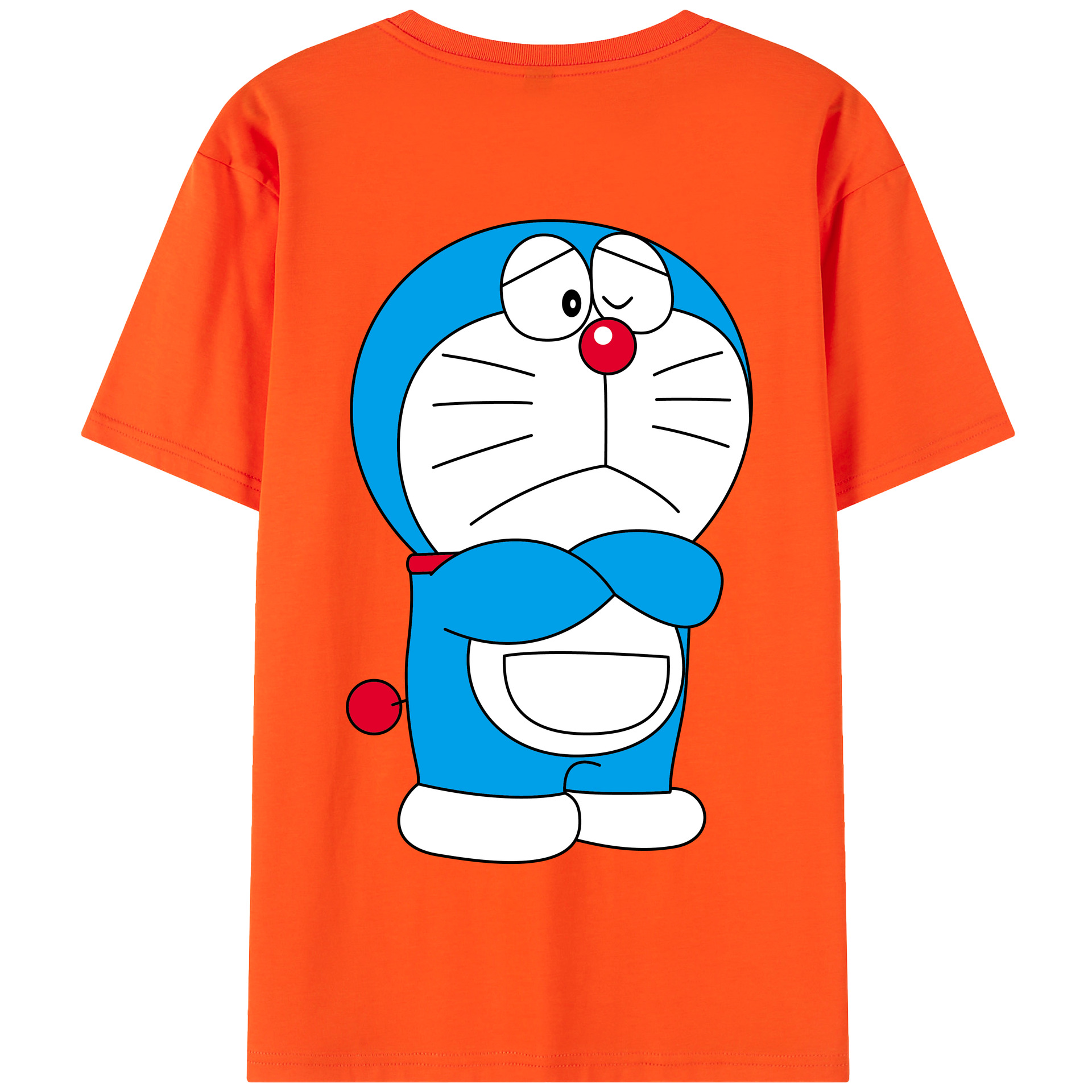 （画像用） ドラえもん Doraemon 綿100％半袖Tシャツ（背面プリント）