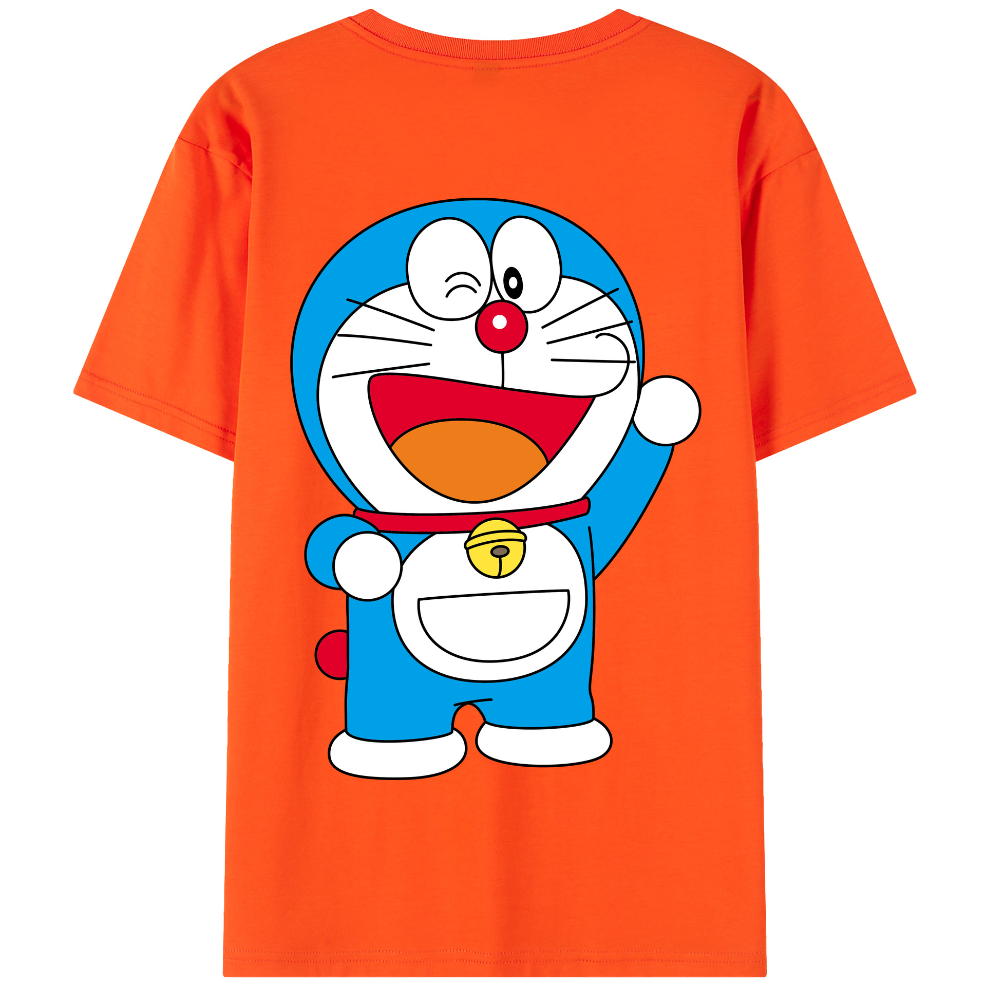 （画像用） ドラえもん Doraemon 綿100％半袖Tシャツ（背面プリント）