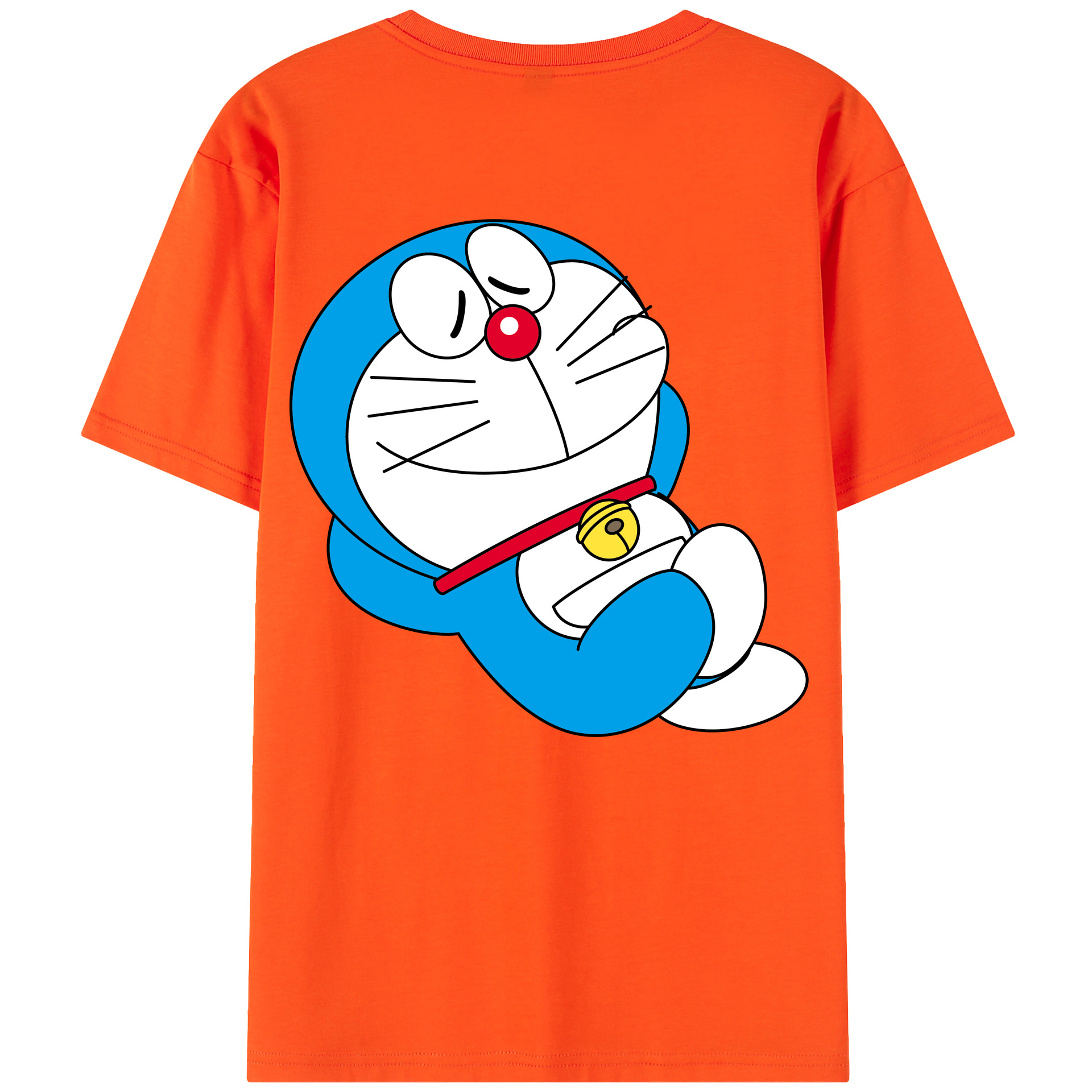 （画像用） ドラえもん Doraemon 綿100％半袖Tシャツ（背面プリント）