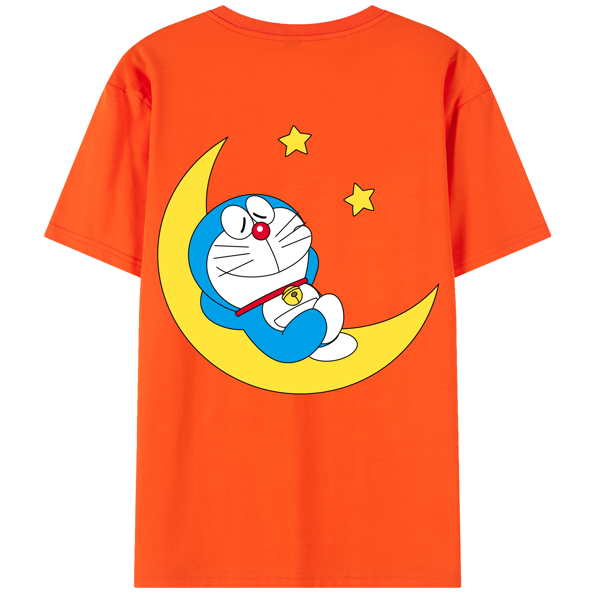 （画像用） ドラえもん Doraemon 綿100％半袖Tシャツ（背面プリント）