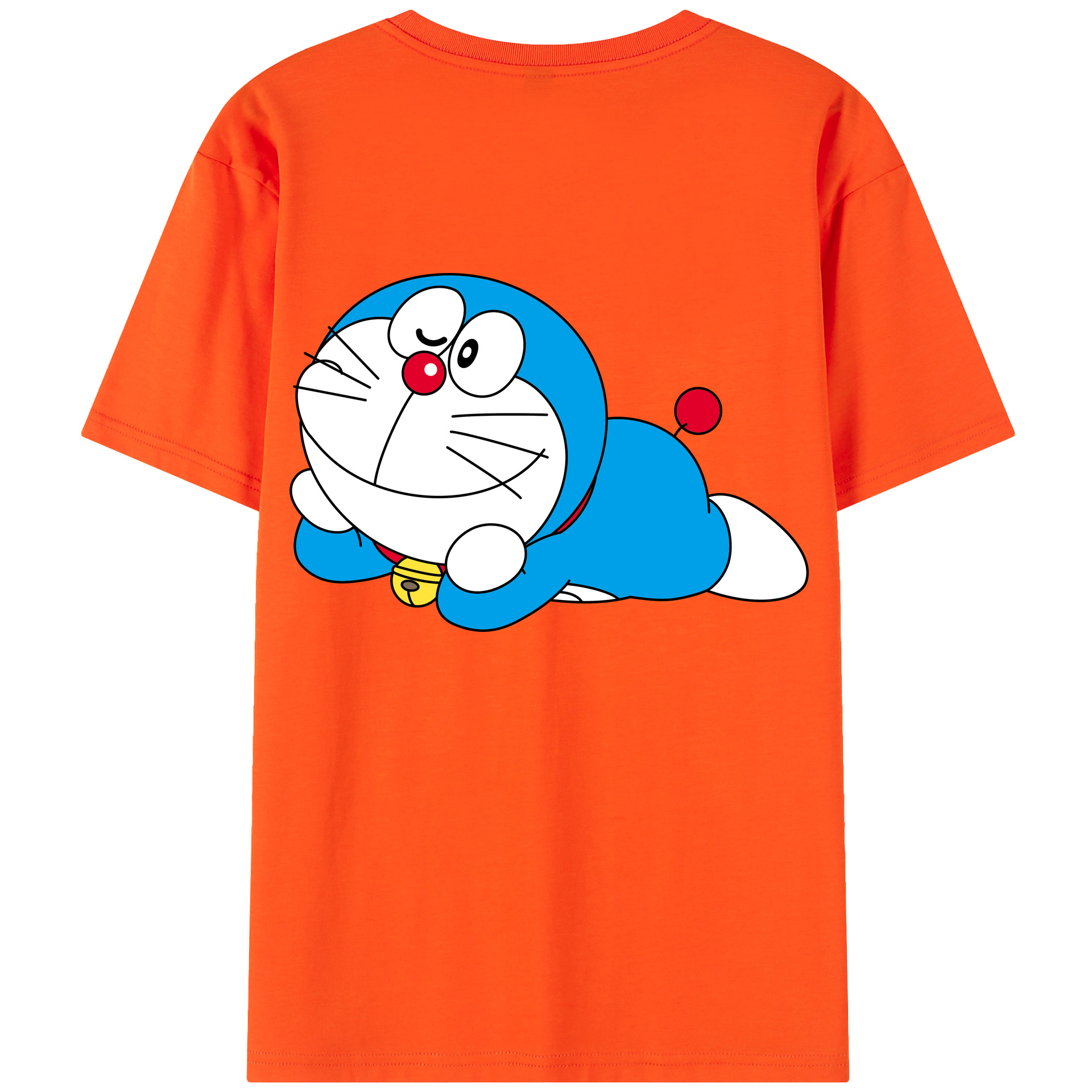 （画像用） ドラえもん Doraemon 綿100％半袖Tシャツ（背面プリント）