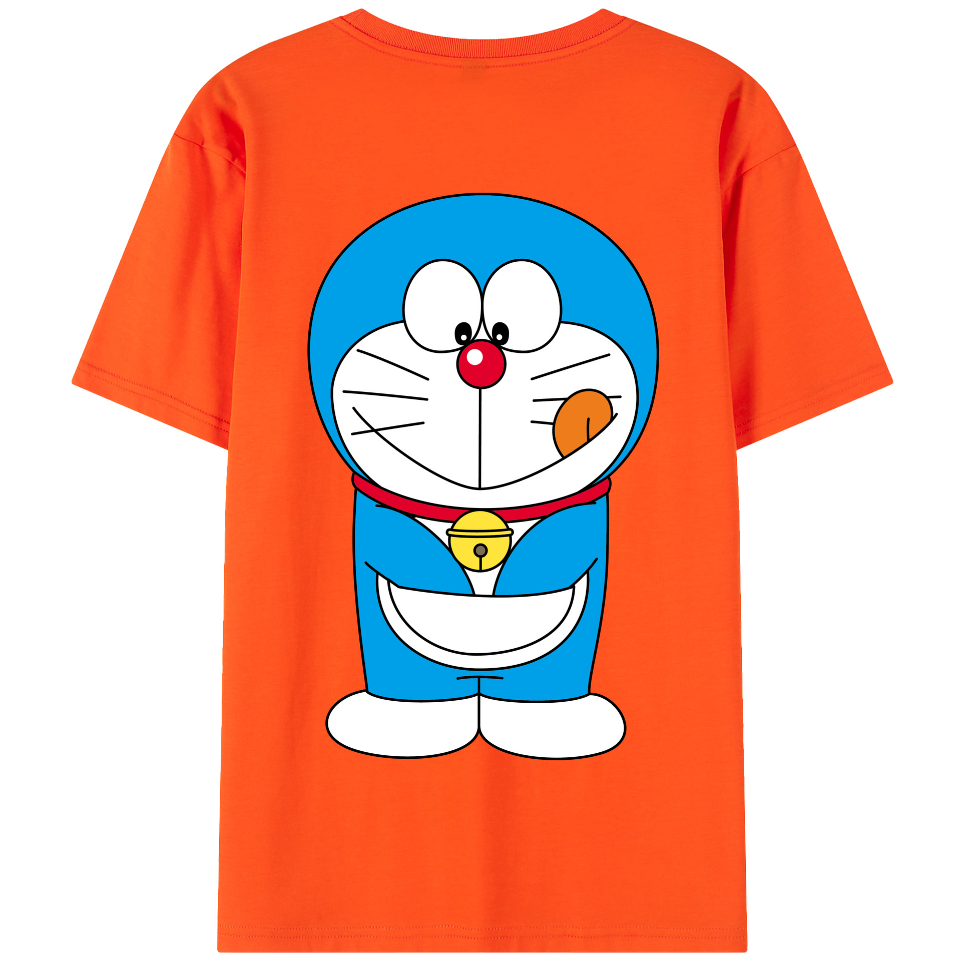 （画像用） ドラえもん Doraemon 綿100％半袖Tシャツ（背面プリント）