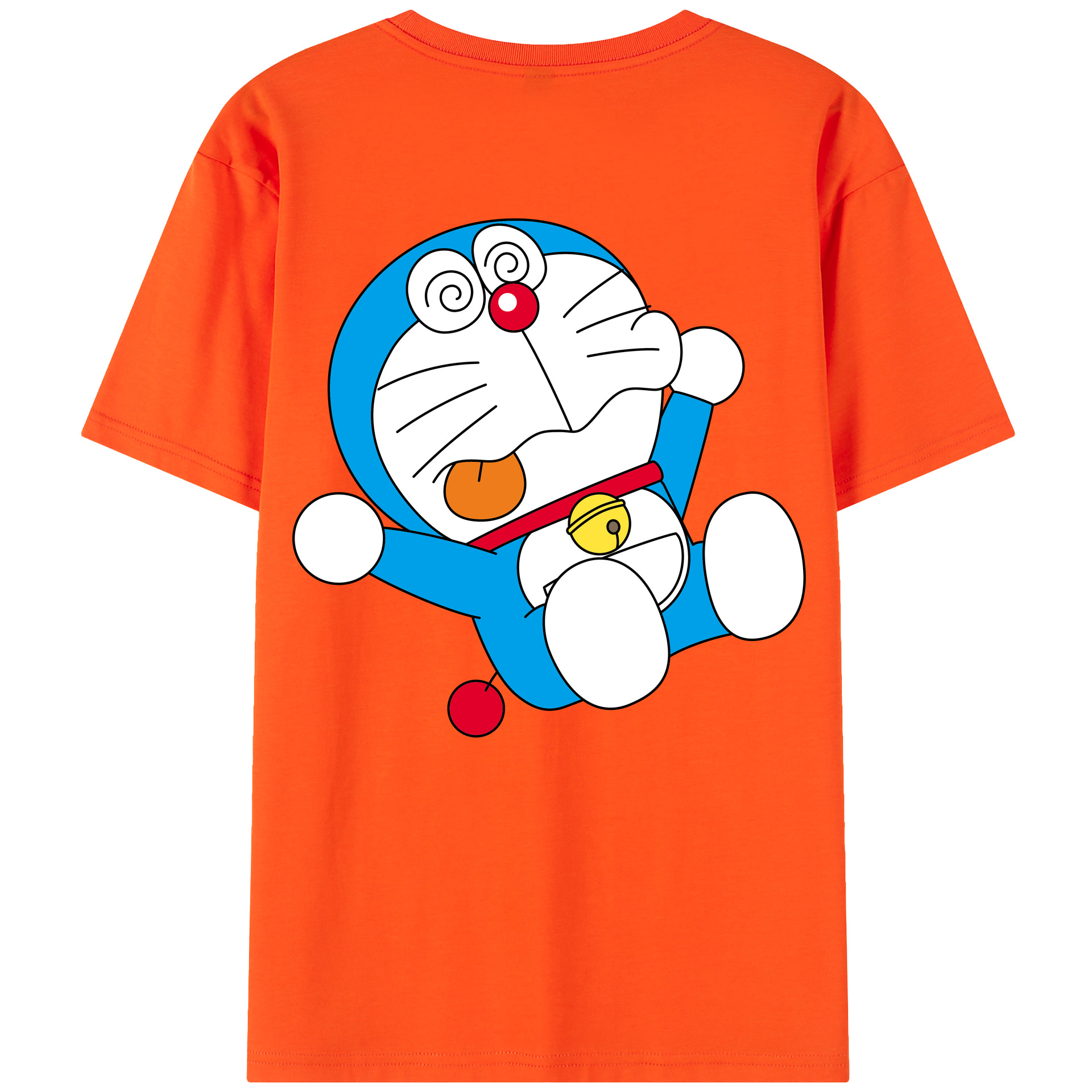 （画像用） ドラえもん Doraemon 綿100％半袖Tシャツ（背面プリント）