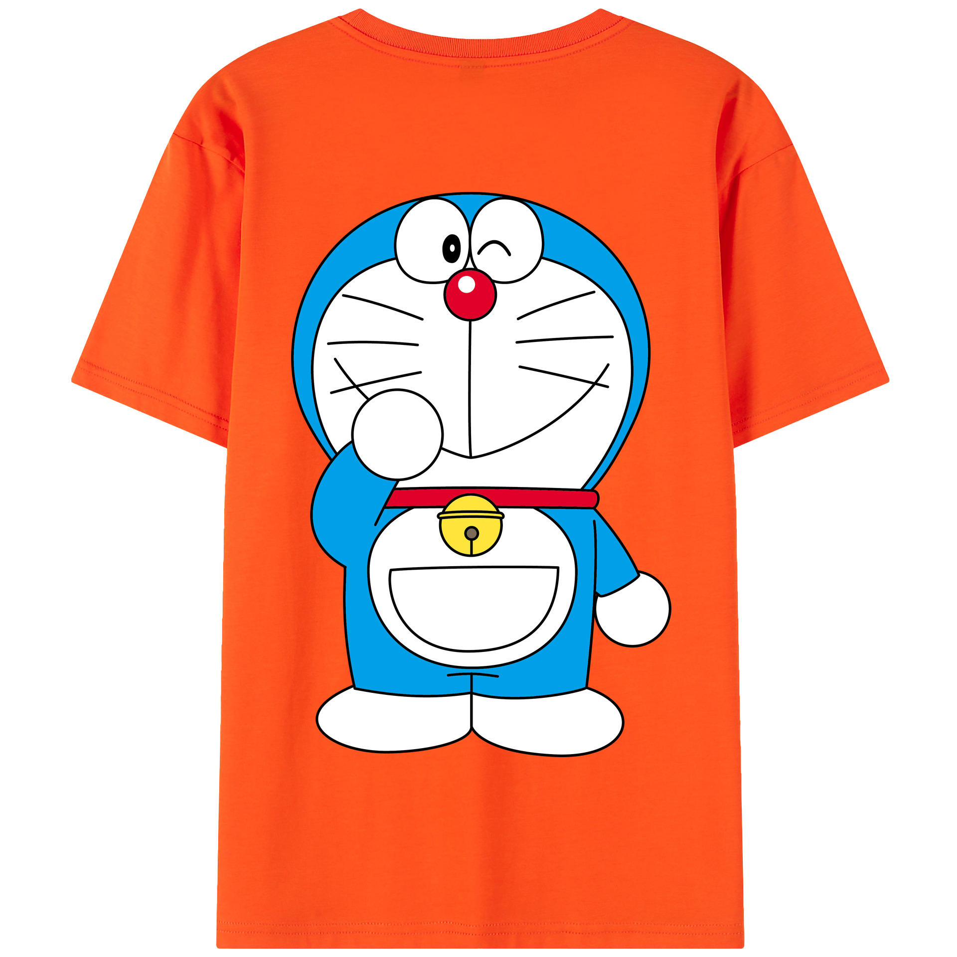 （画像用） ドラえもん Doraemon 綿100％半袖Tシャツ（背面プリント）