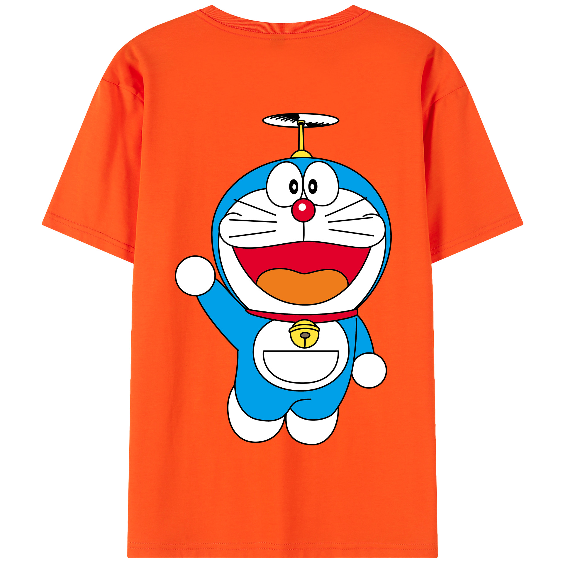 （画像用） ドラえもん Doraemon 綿100％半袖Tシャツ（背面プリント）