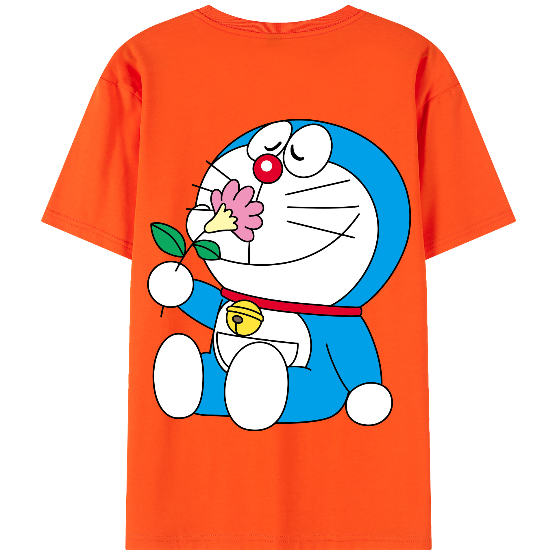 （画像用） ドラえもん Doraemon 綿100％半袖Tシャツ（背面プリント）