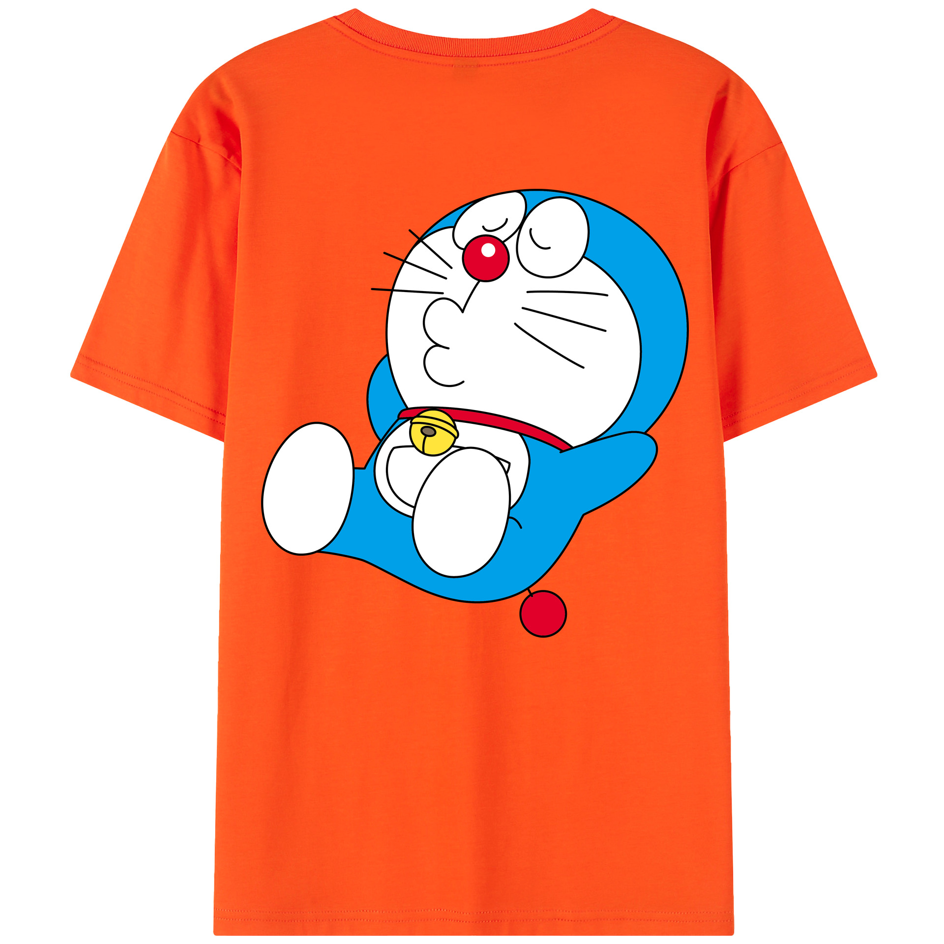（画像用） ドラえもん Doraemon 綿100％半袖Tシャツ（背面プリント）