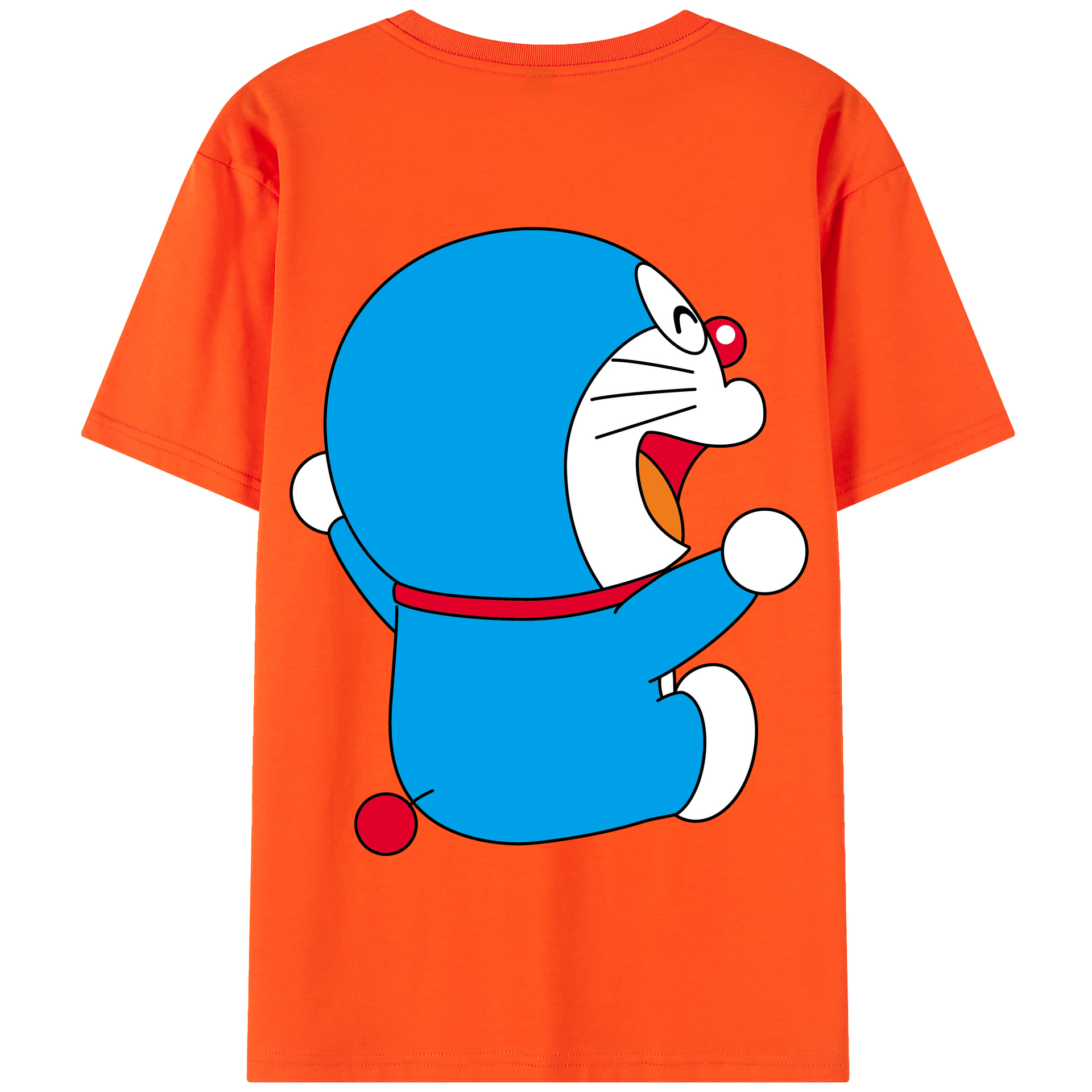 （画像用） ドラえもん Doraemon 綿100％半袖Tシャツ（背面プリント）