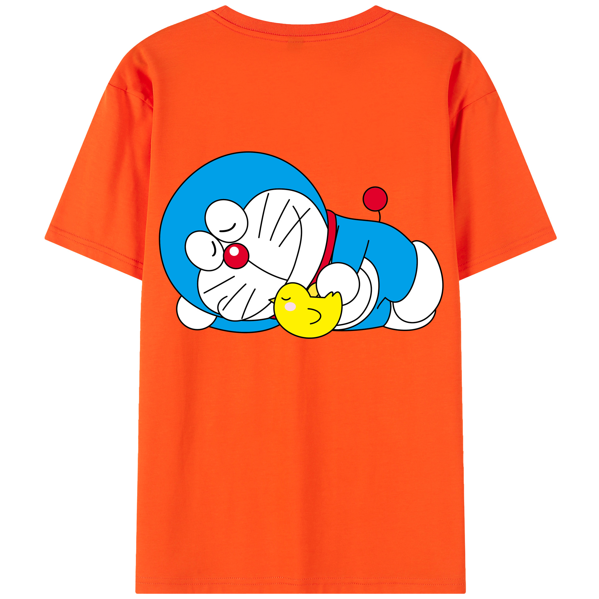 （画像用） ドラえもん Doraemon 綿100％半袖Tシャツ（背面プリント）