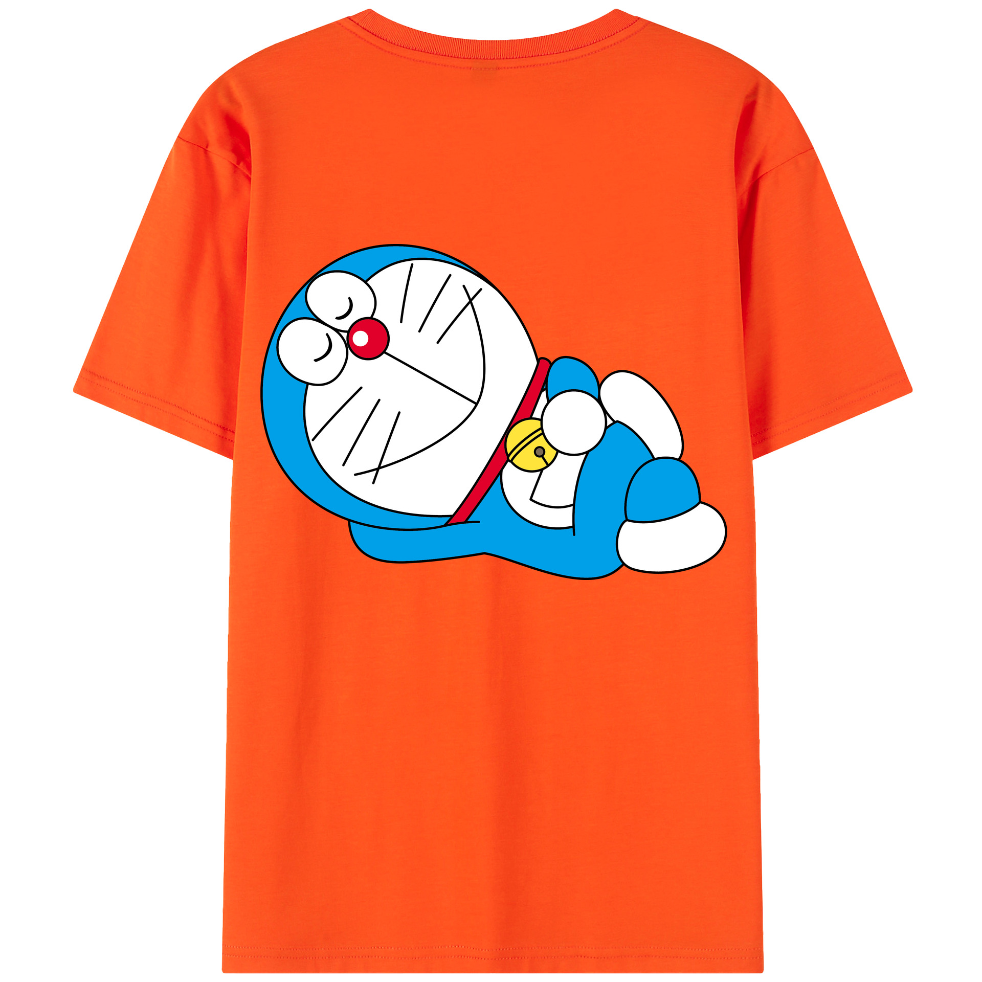 （画像用） ドラえもん Doraemon 綿100％半袖Tシャツ（背面プリント）