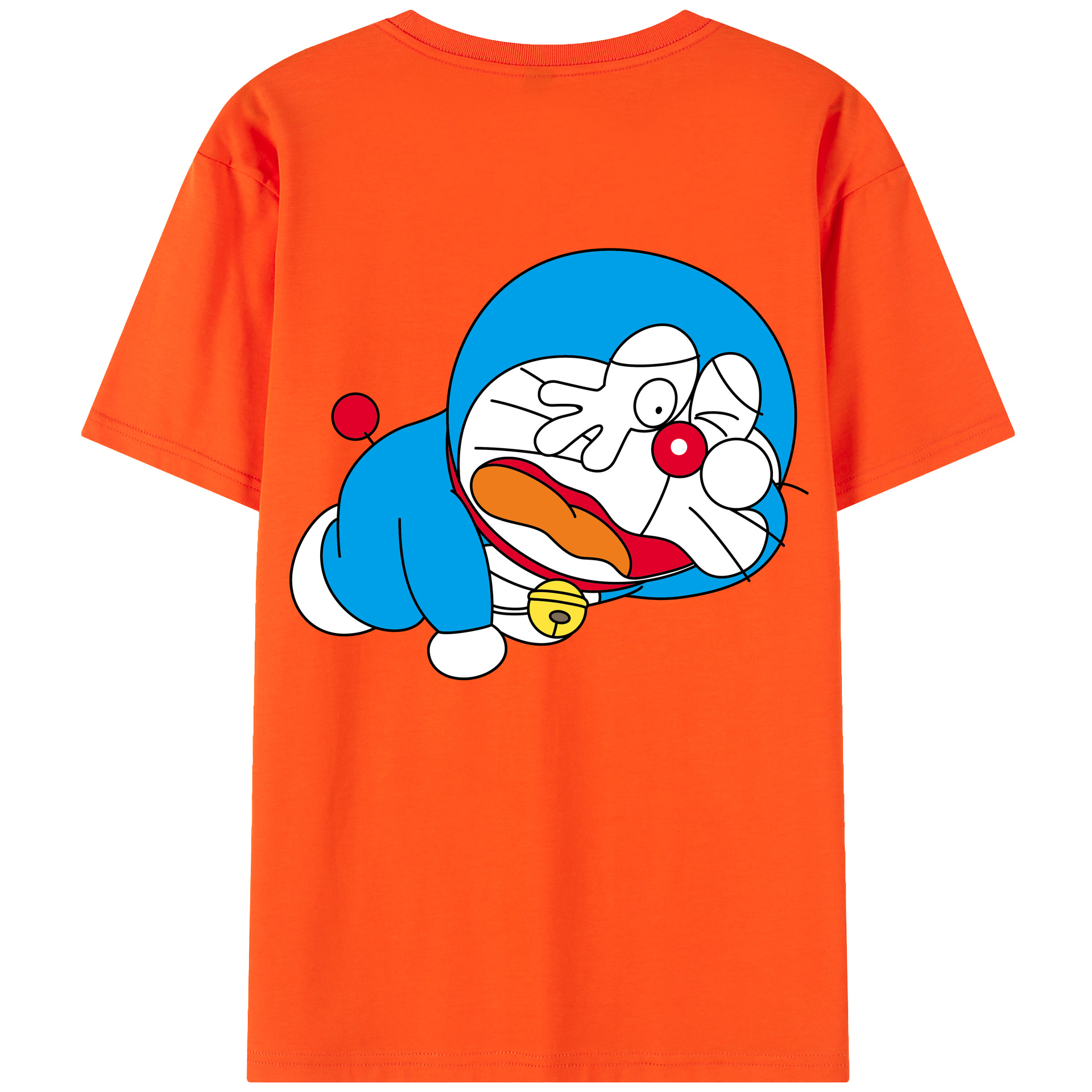 （画像用） ドラえもん Doraemon 綿100％半袖Tシャツ（背面プリント）