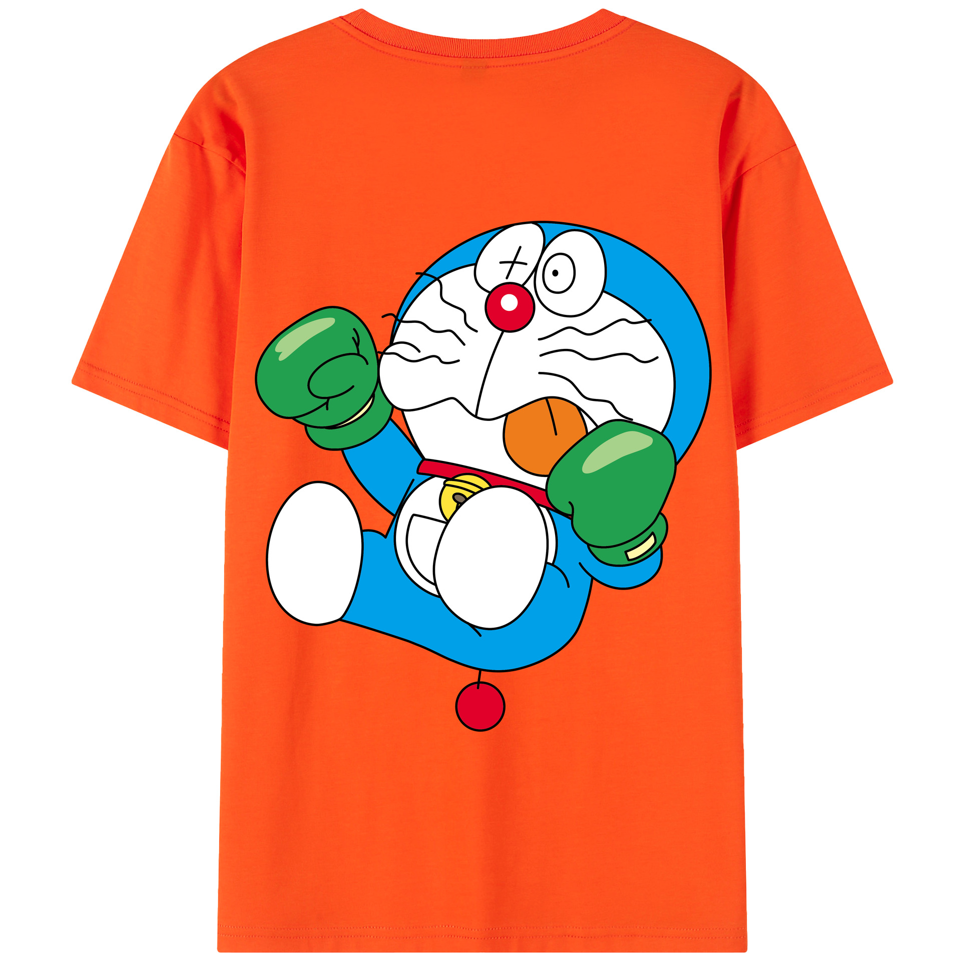 （画像用） ドラえもん Doraemon 綿100％半袖Tシャツ（背面プリント）