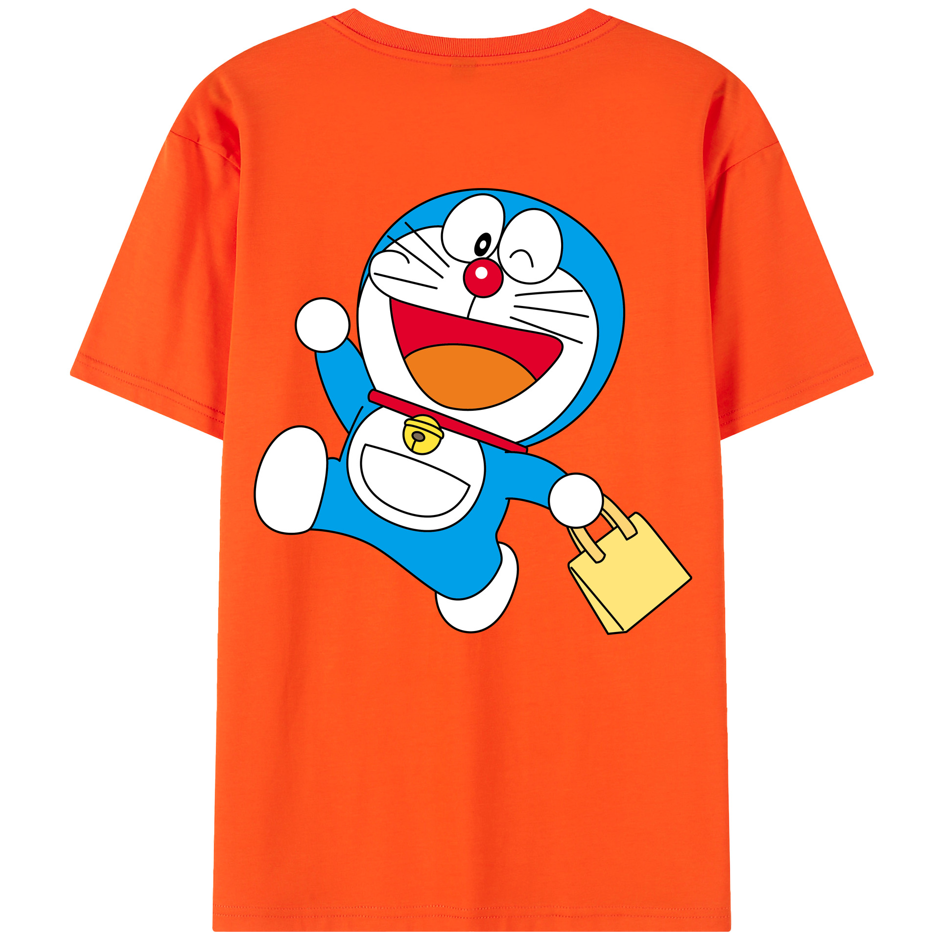 （画像用） ドラえもん Doraemon 綿100％半袖Tシャツ（背面プリント）