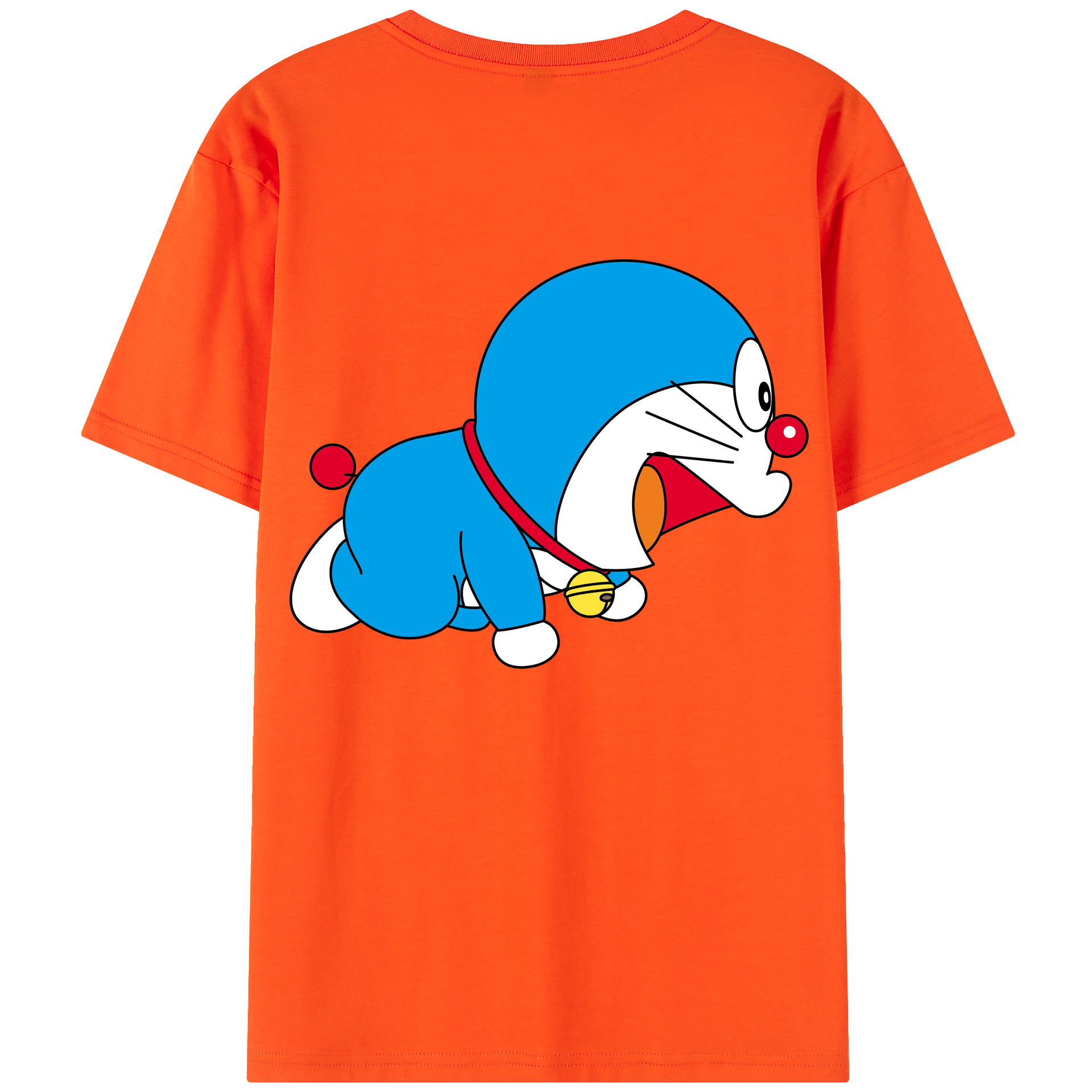 （画像用） ドラえもん Doraemon 綿100％半袖Tシャツ（背面プリント）