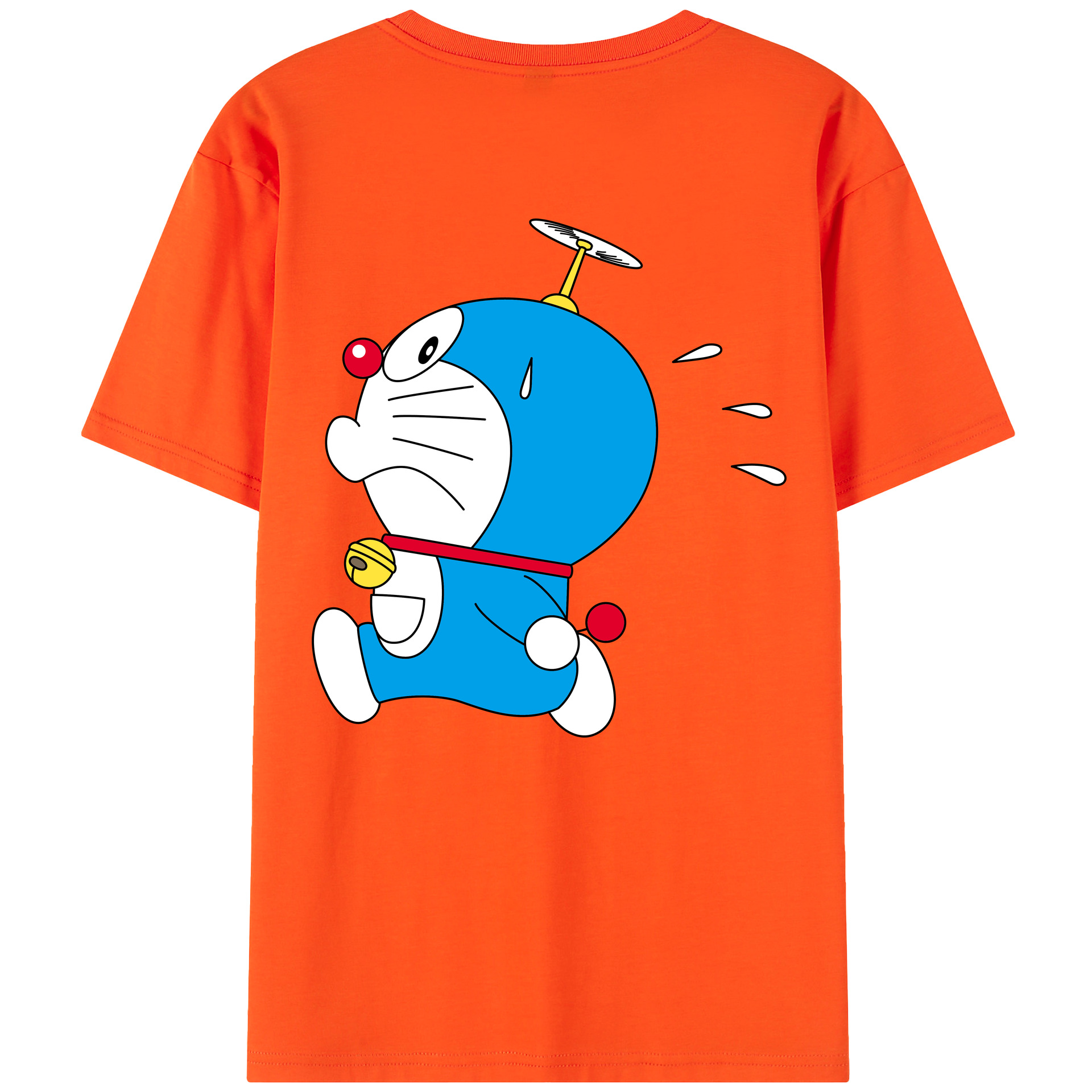 （画像用） ドラえもん Doraemon 綿100％半袖Tシャツ（背面プリント）