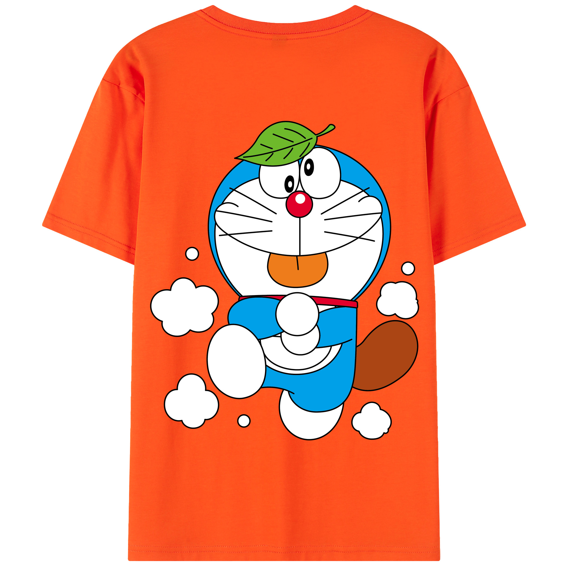 （画像用） ドラえもん Doraemon 綿100％半袖Tシャツ（背面プリント）