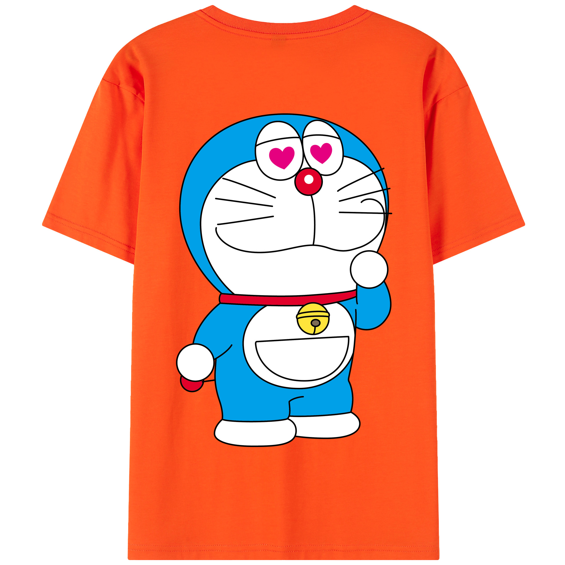 （画像用） ドラえもん Doraemon 綿100％半袖Tシャツ（背面プリント）