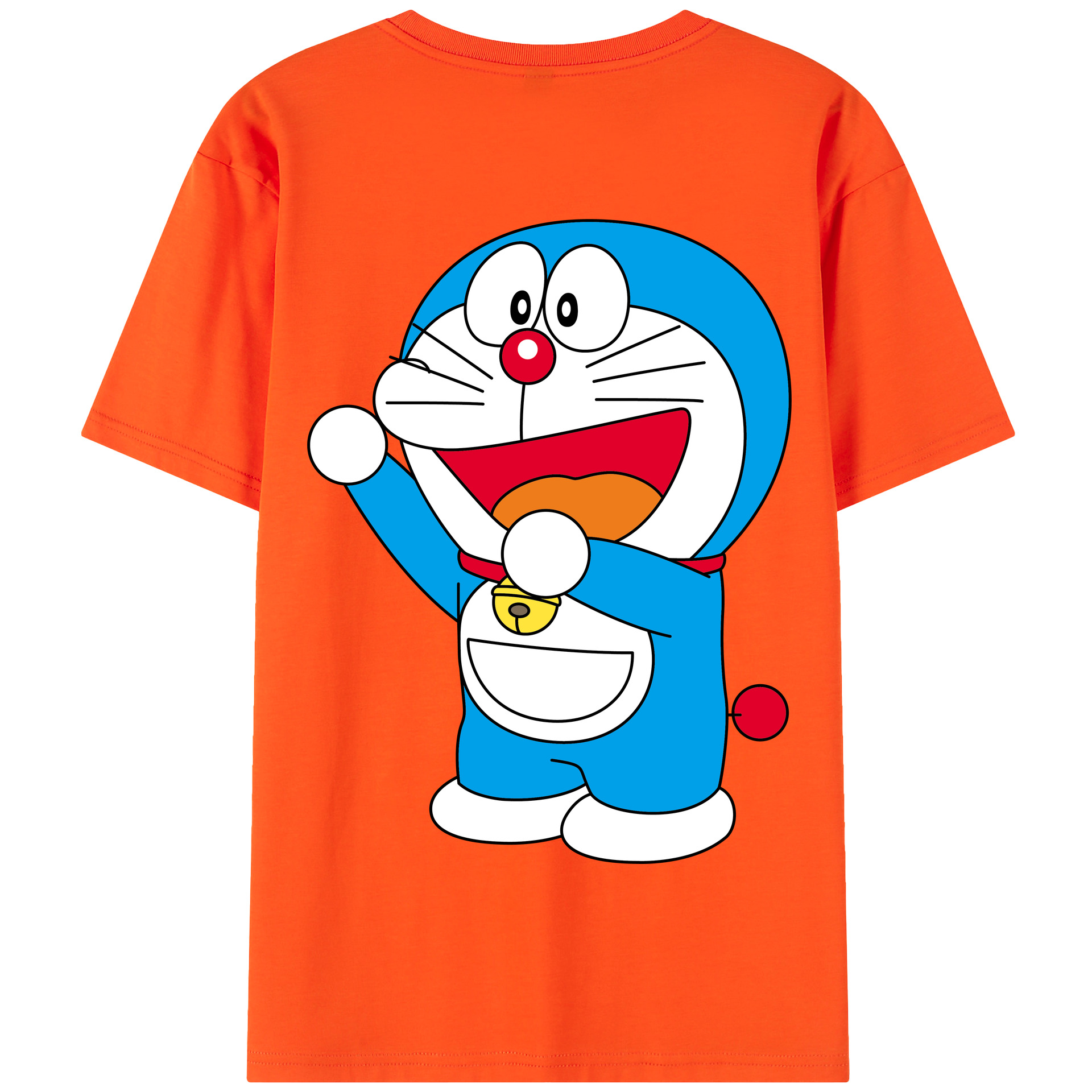 （画像用） ドラえもん Doraemon 綿100％半袖Tシャツ（背面プリント）