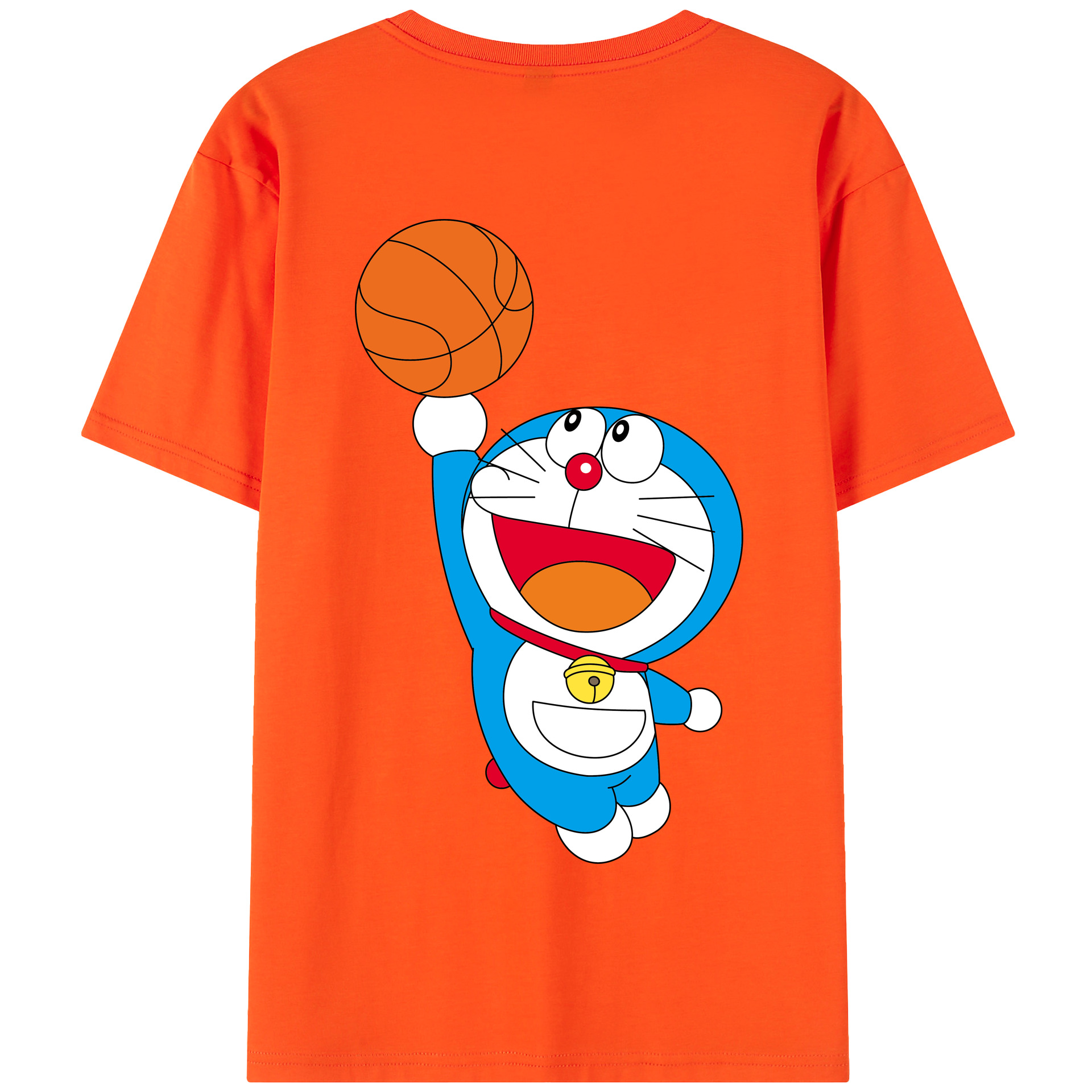 （画像用） ドラえもん Doraemon 綿100％半袖Tシャツ（背面プリント）