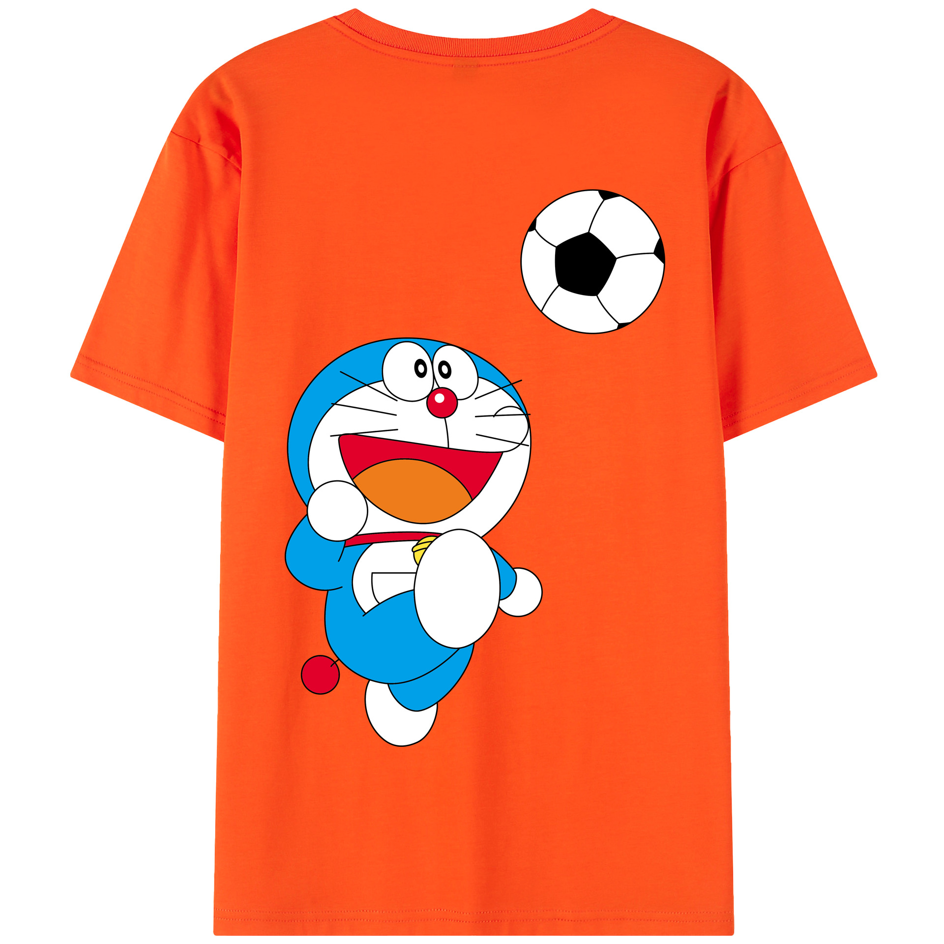 （画像用） ドラえもん Doraemon 綿100％半袖Tシャツ（背面プリント）