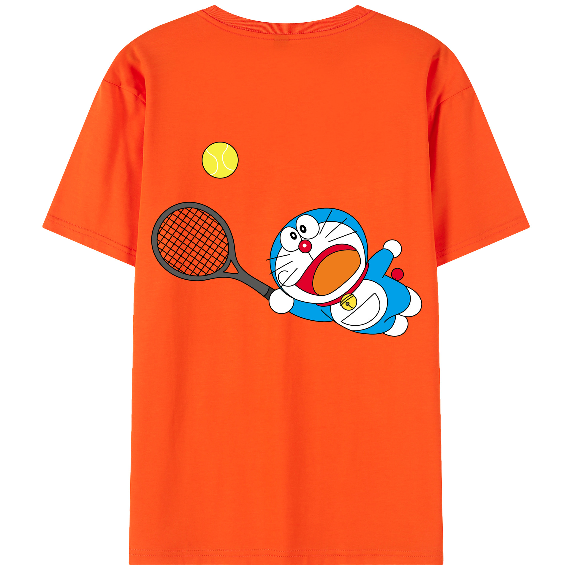 （画像用） ドラえもん Doraemon 綿100％半袖Tシャツ（背面プリント）