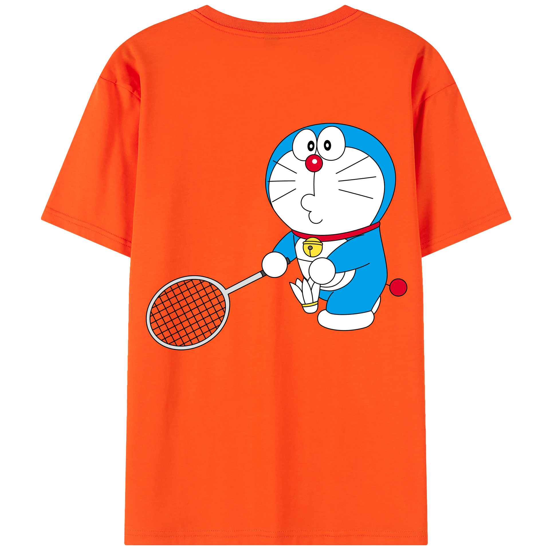 （画像用） ドラえもん Doraemon 綿100％半袖Tシャツ（背面プリント）