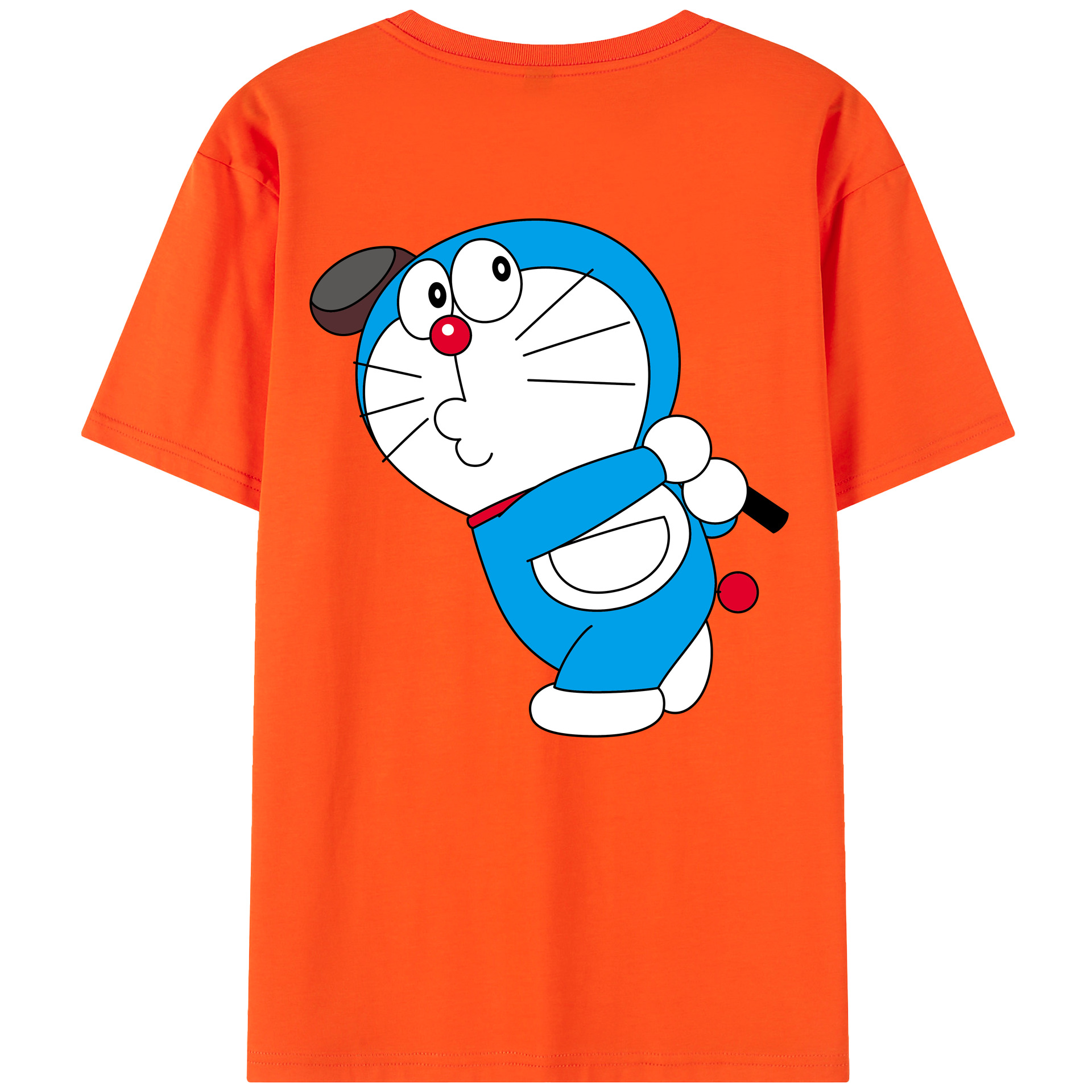 （画像用） ドラえもん Doraemon 綿100％半袖Tシャツ（背面プリント）