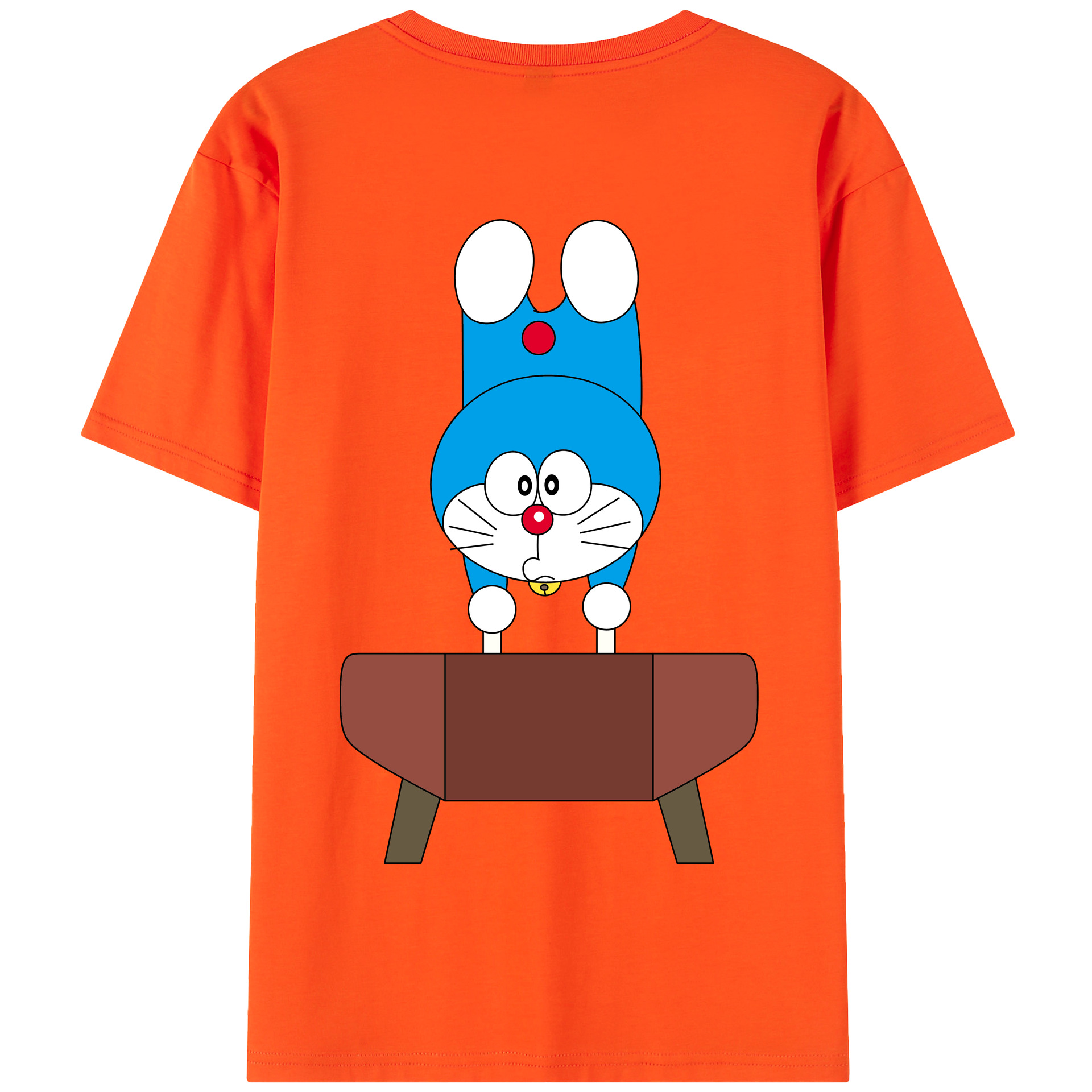 （画像用） ドラえもん Doraemon 綿100％半袖Tシャツ（背面プリント）