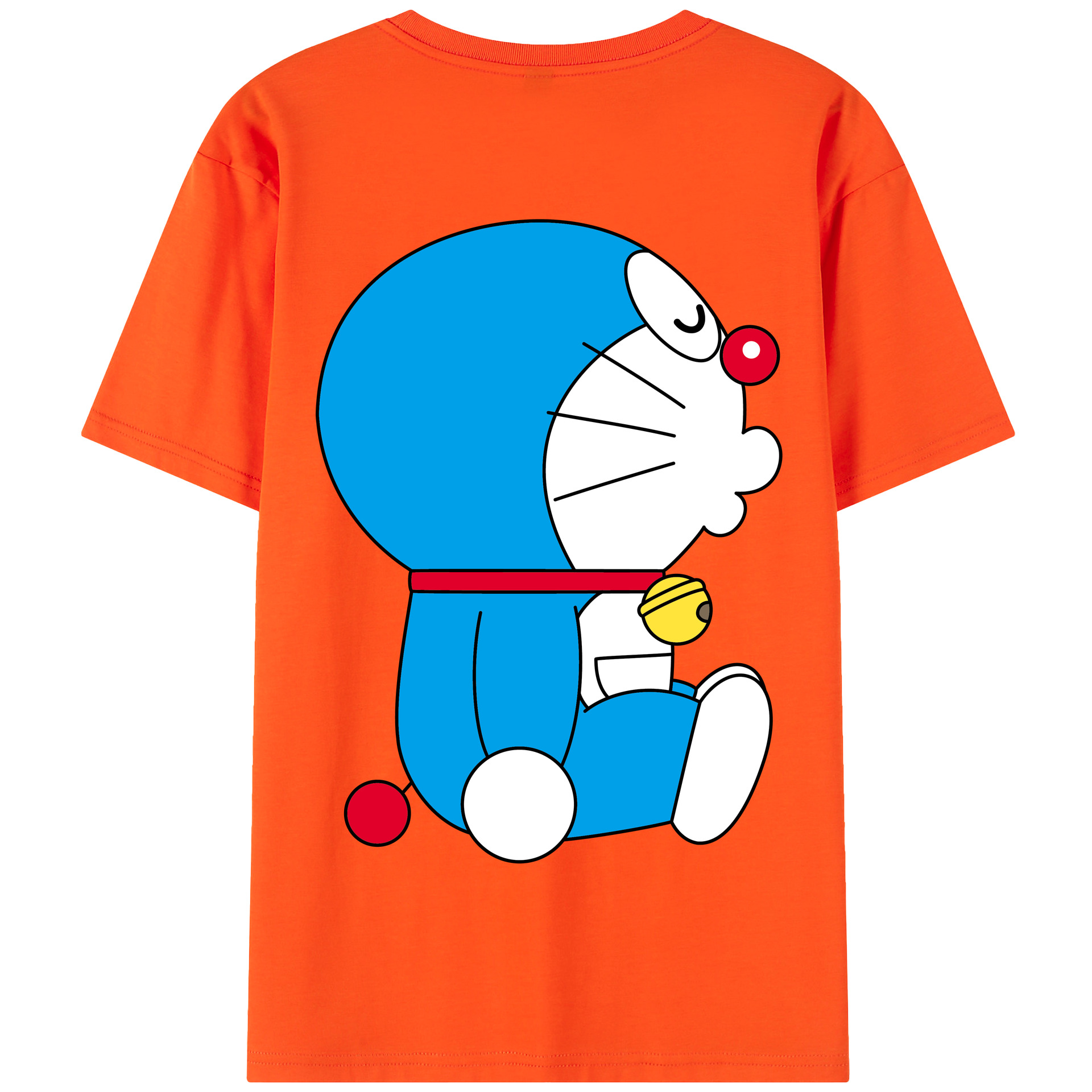 （画像用） ドラえもん Doraemon 綿100％半袖Tシャツ（背面プリント）