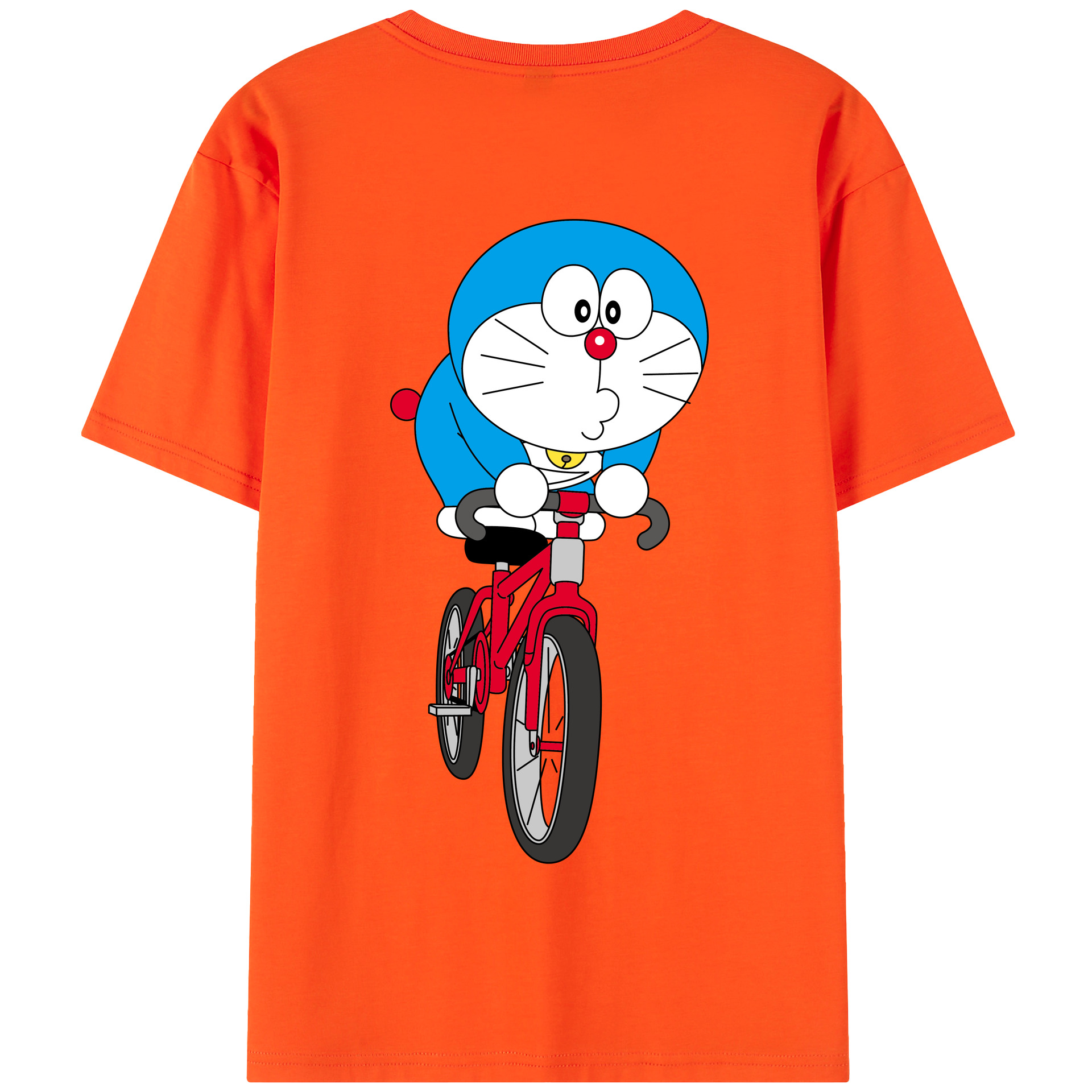 （画像用） ドラえもん Doraemon 綿100％半袖Tシャツ（背面プリント）