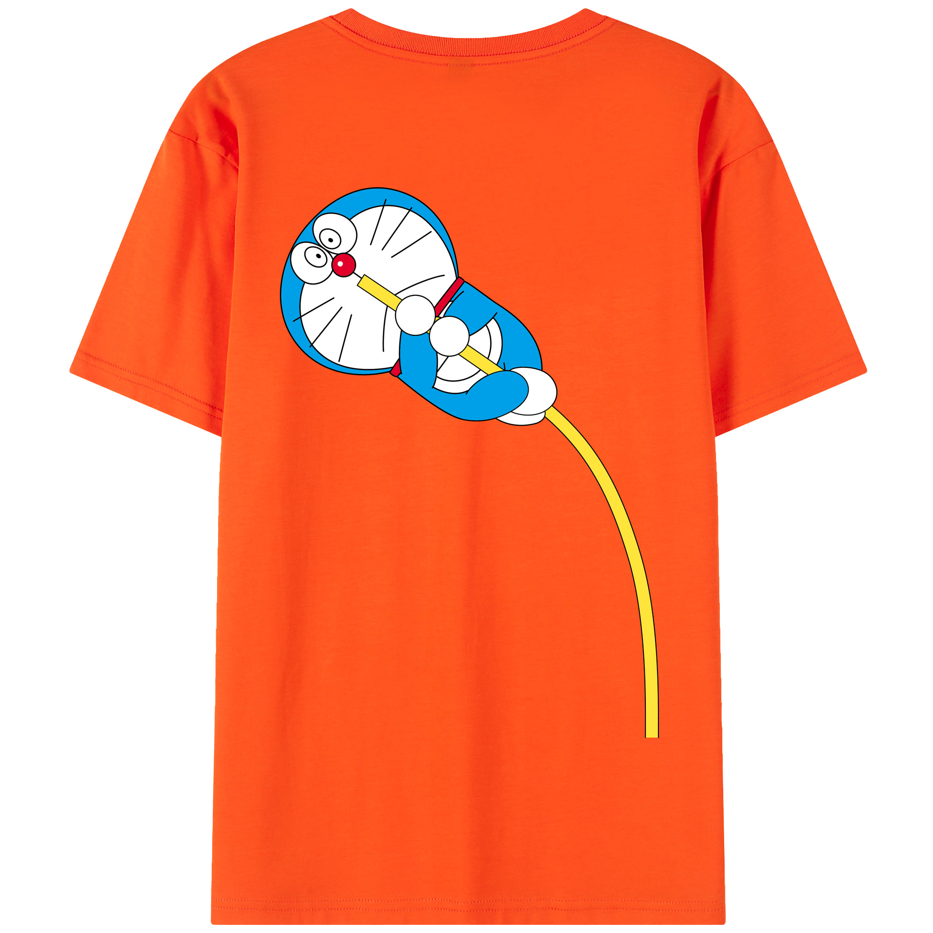 （画像用） ドラえもん Doraemon 綿100％半袖Tシャツ（背面プリント）