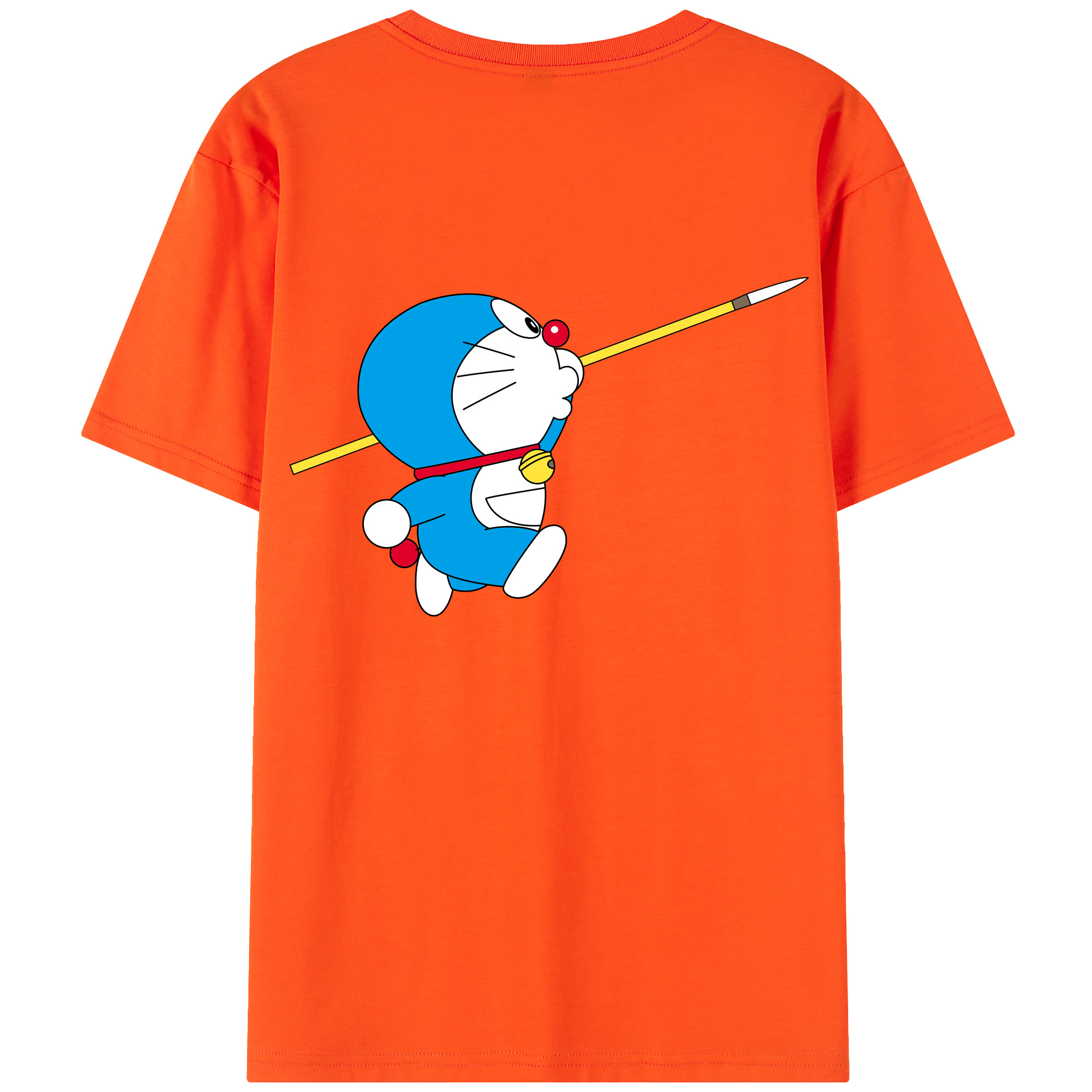 （画像用） ドラえもん Doraemon 綿100％半袖Tシャツ（背面プリント）