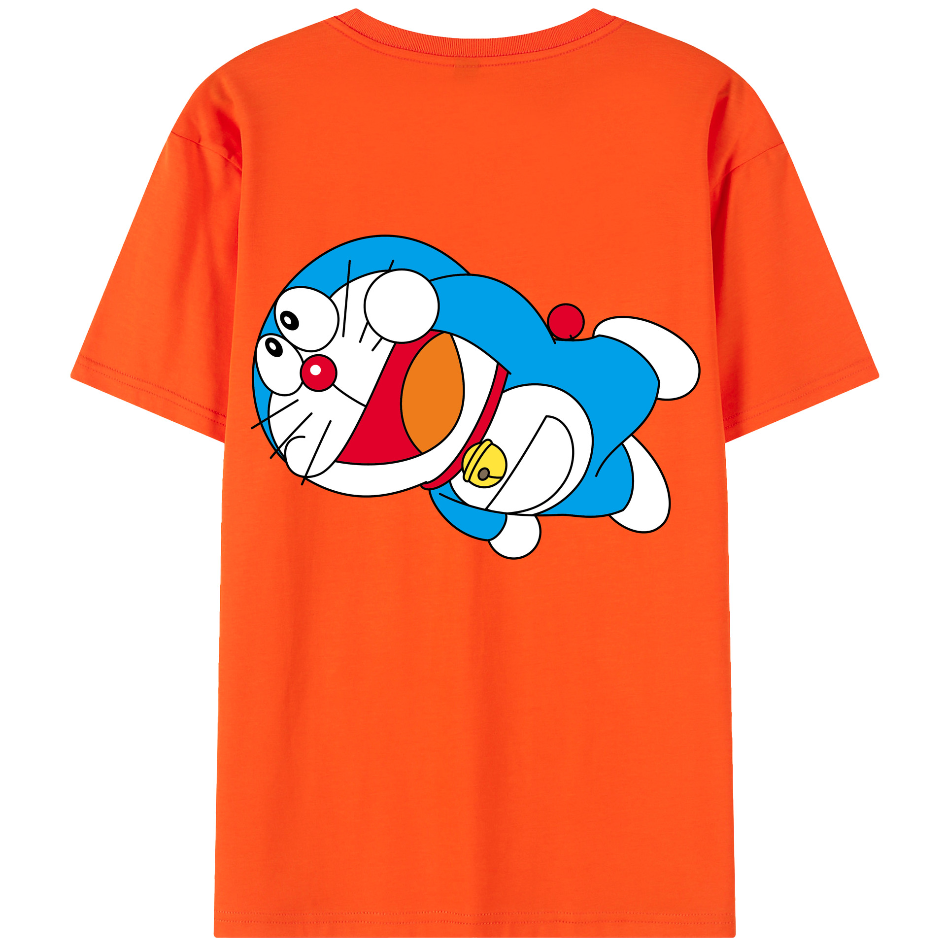 （画像用） ドラえもん Doraemon 綿100％半袖Tシャツ（背面プリント）