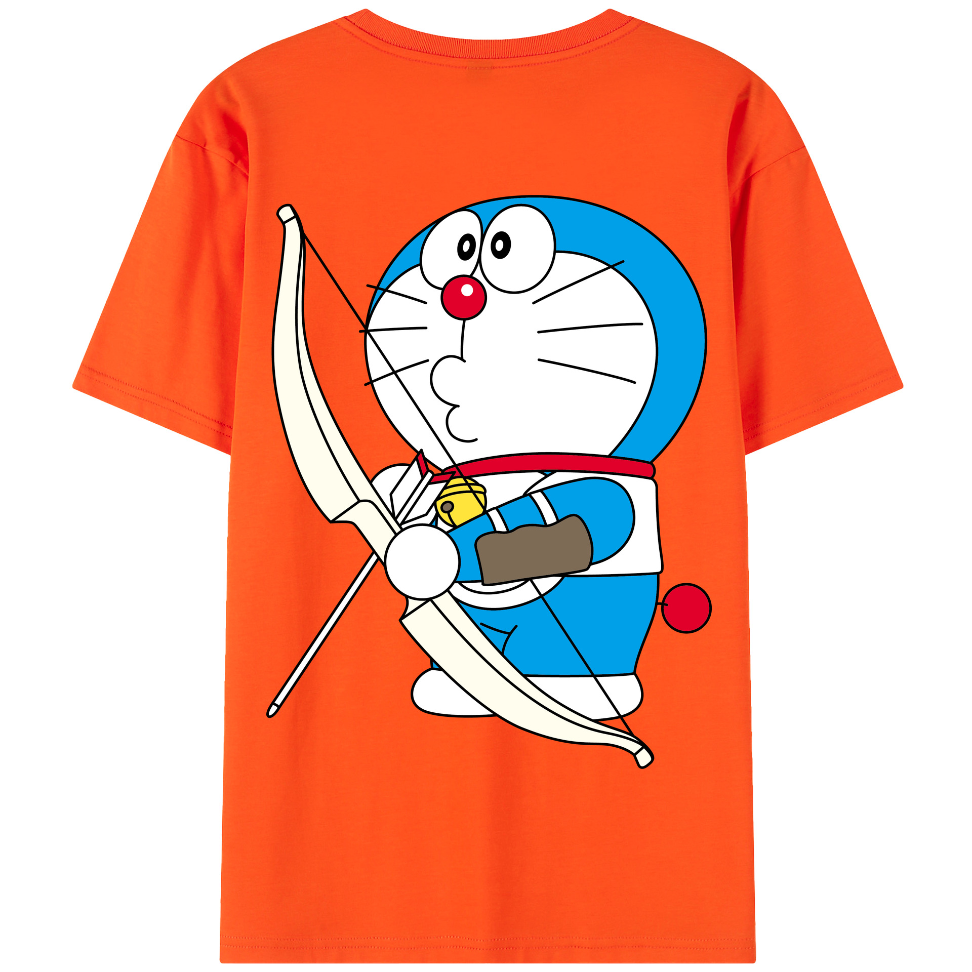 （画像用） ドラえもん Doraemon 綿100％半袖Tシャツ（背面プリント）