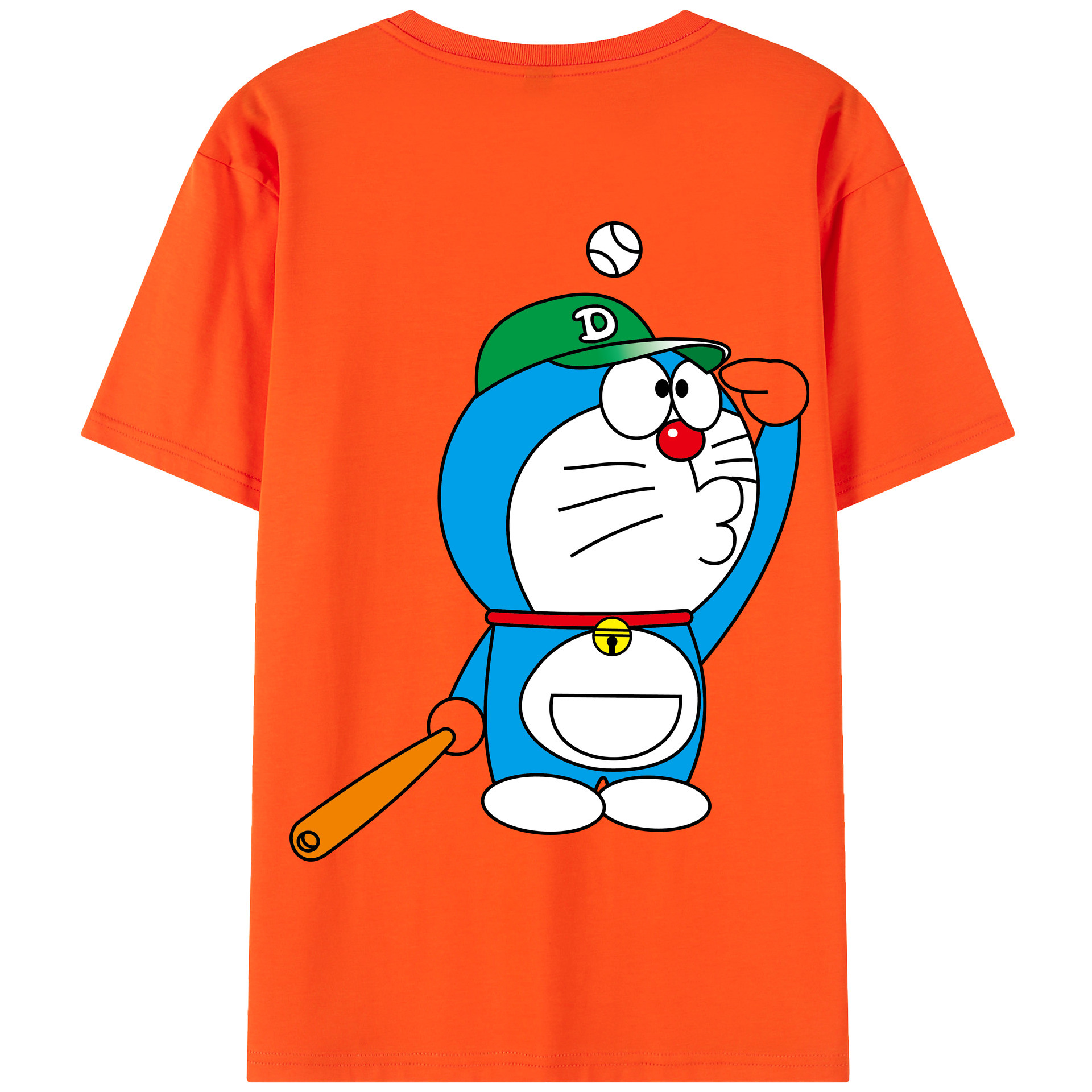 （画像用） ドラえもん Doraemon 綿100％半袖Tシャツ（背面プリント）