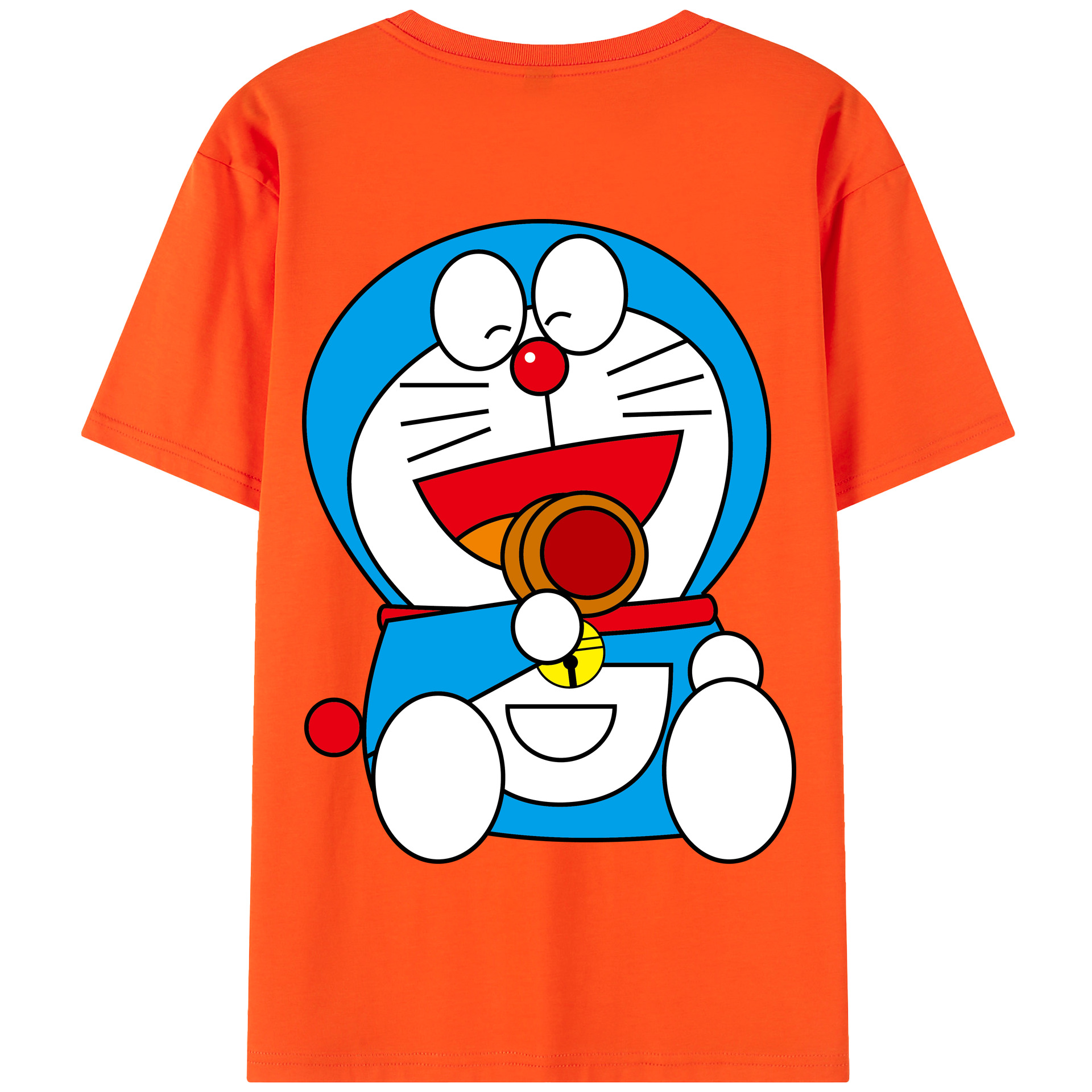 （画像用） ドラえもん Doraemon 綿100％半袖Tシャツ（背面プリント）