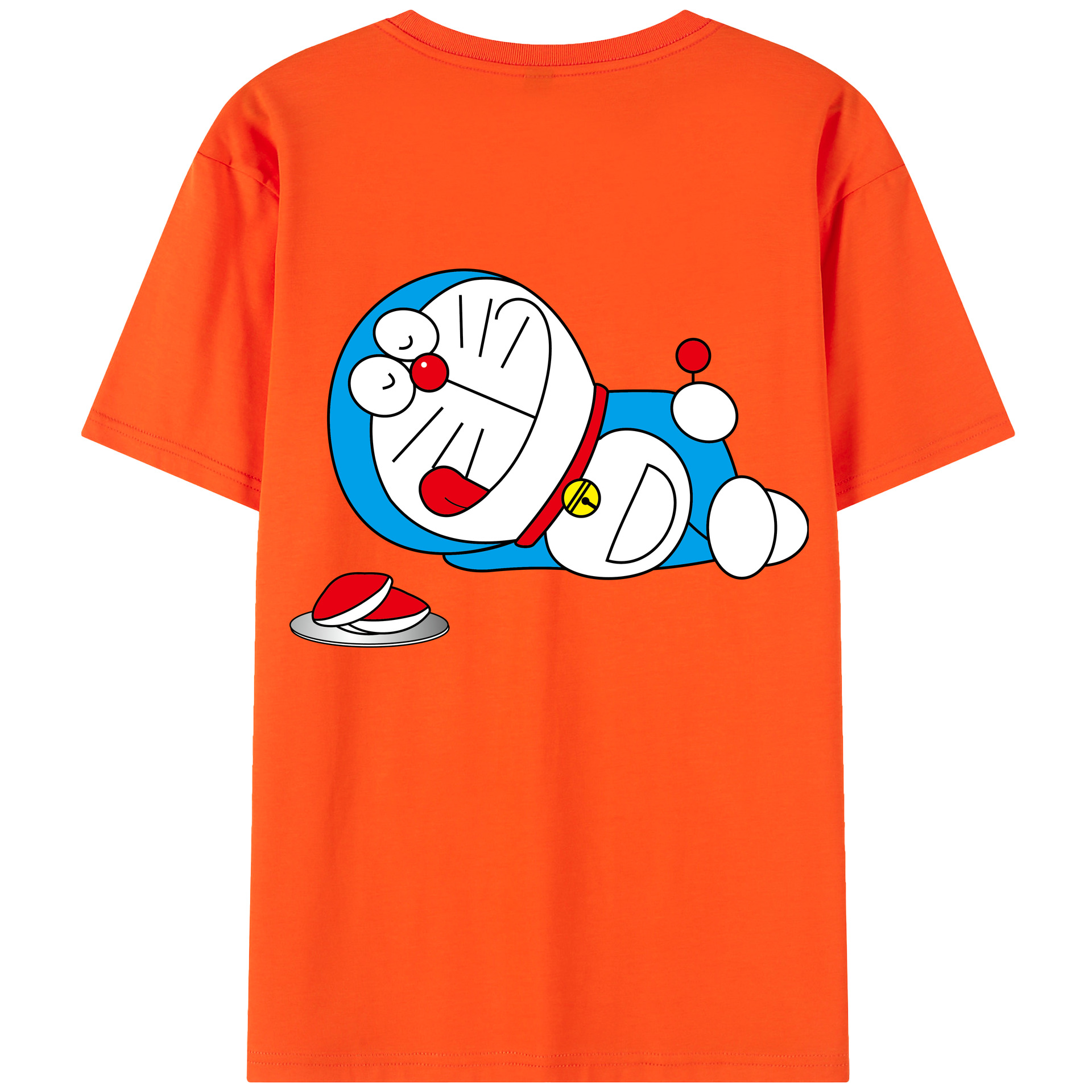 （画像用） ドラえもん Doraemon 綿100％半袖Tシャツ（背面プリント）