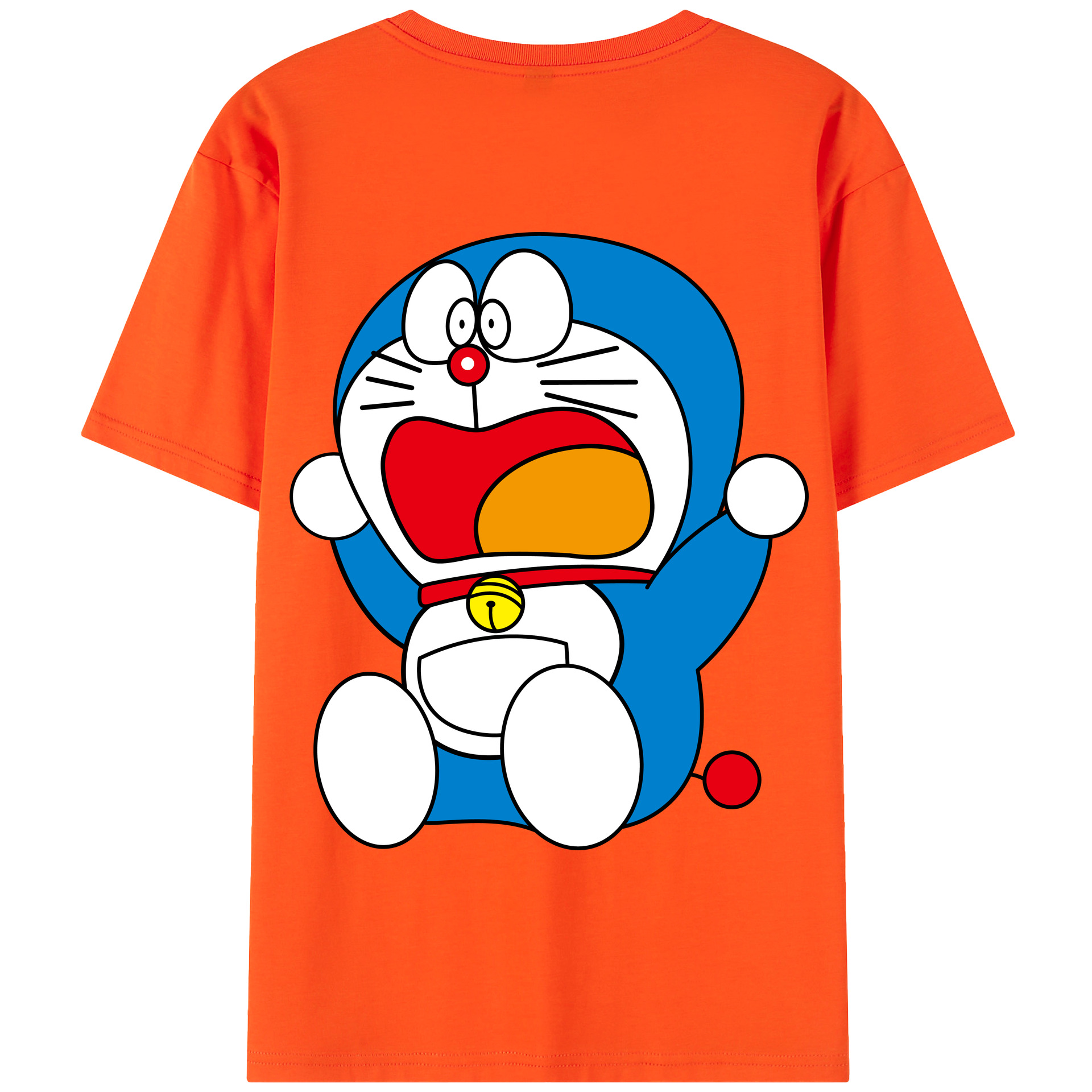 （画像用） ドラえもん Doraemon 綿100％半袖Tシャツ（背面プリント）