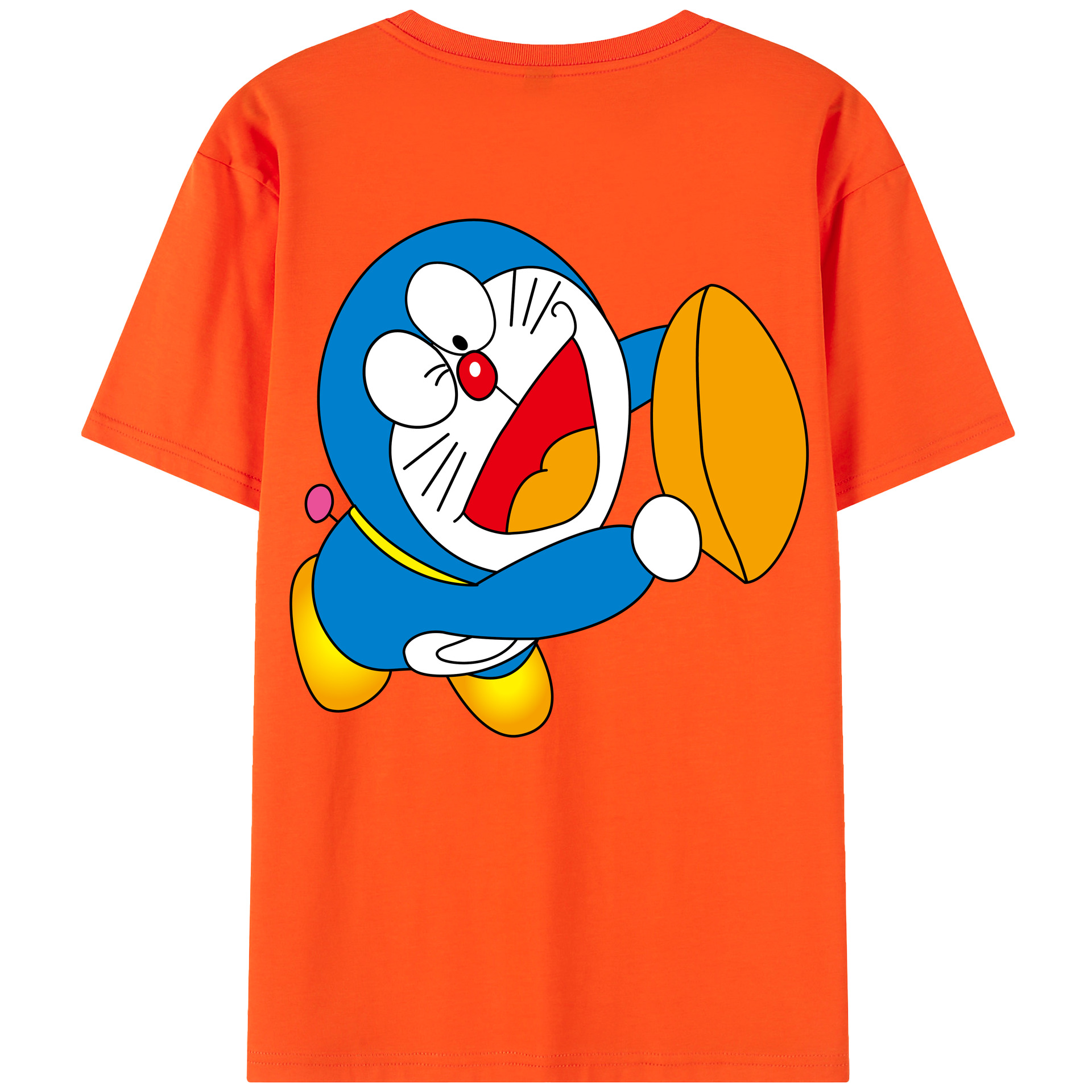 （画像用） ドラえもん Doraemon 綿100％半袖Tシャツ（背面プリント）
