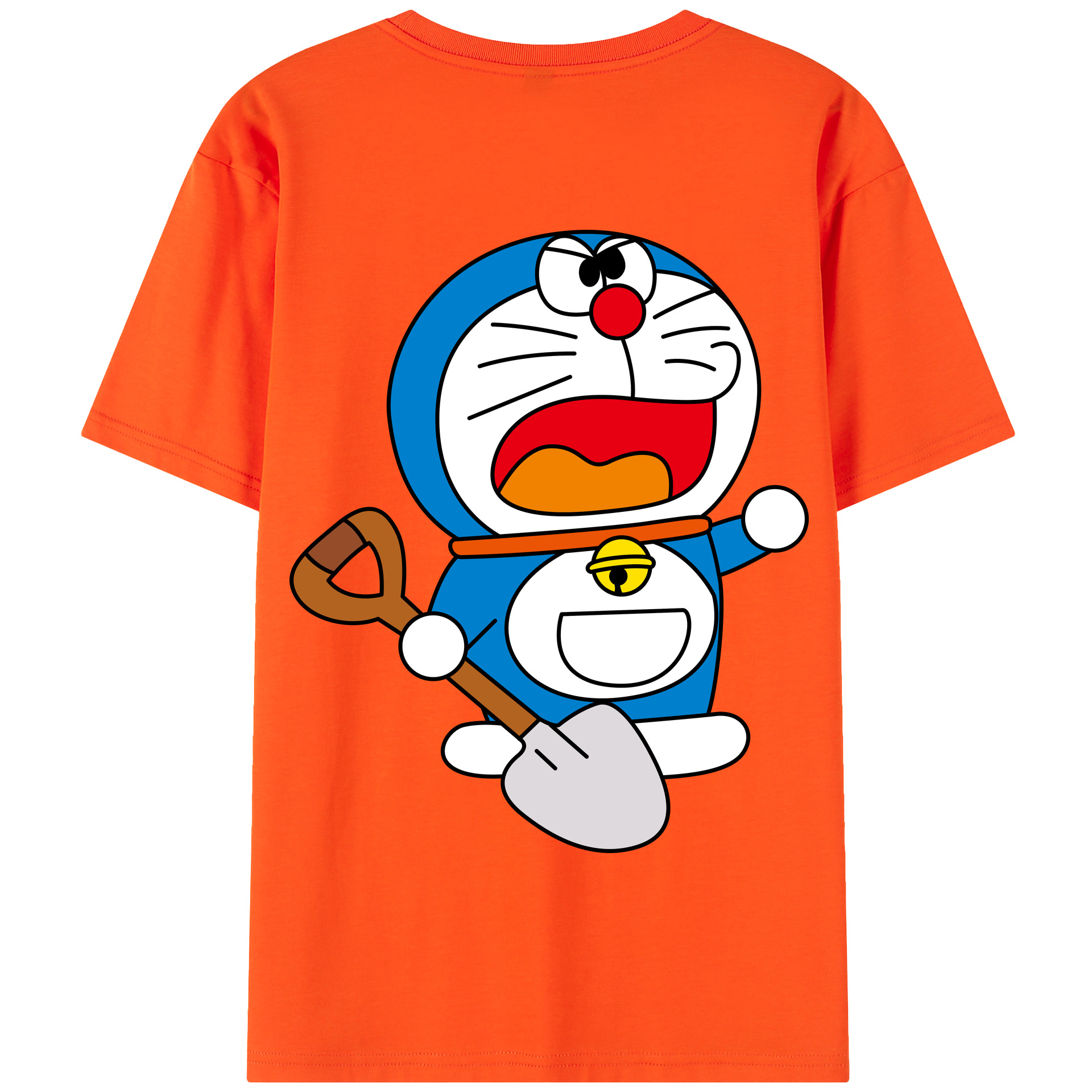 （画像用） ドラえもん Doraemon 綿100％半袖Tシャツ（背面プリント）