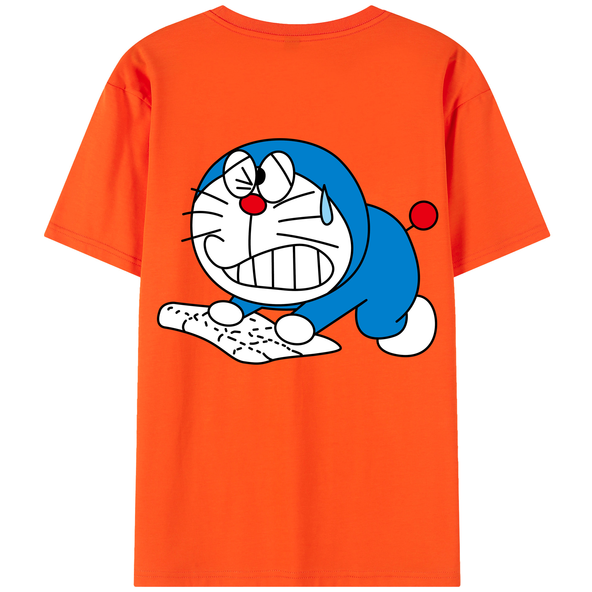 （画像用） ドラえもん Doraemon 綿100％半袖Tシャツ（背面プリント）