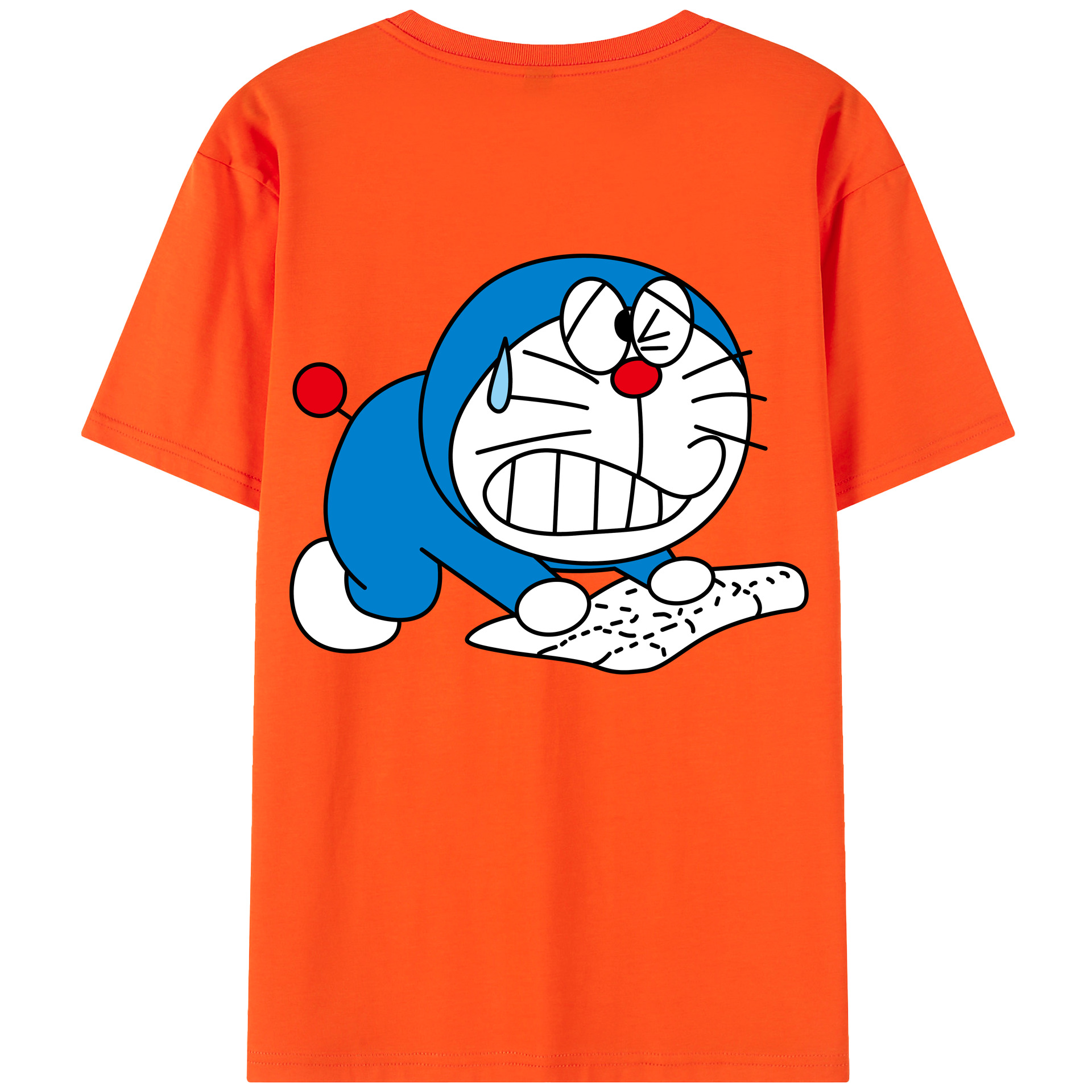 （画像用） ドラえもん Doraemon 綿100％半袖Tシャツ（背面プリント）