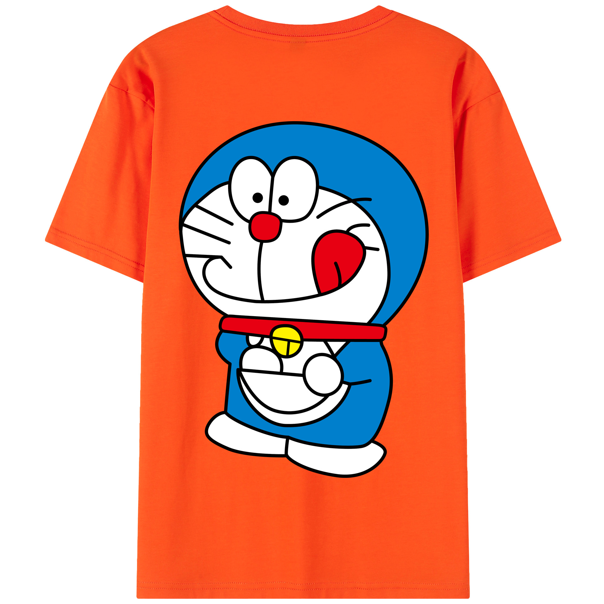 （画像用） ドラえもん Doraemon 綿100％半袖Tシャツ（背面プリント）