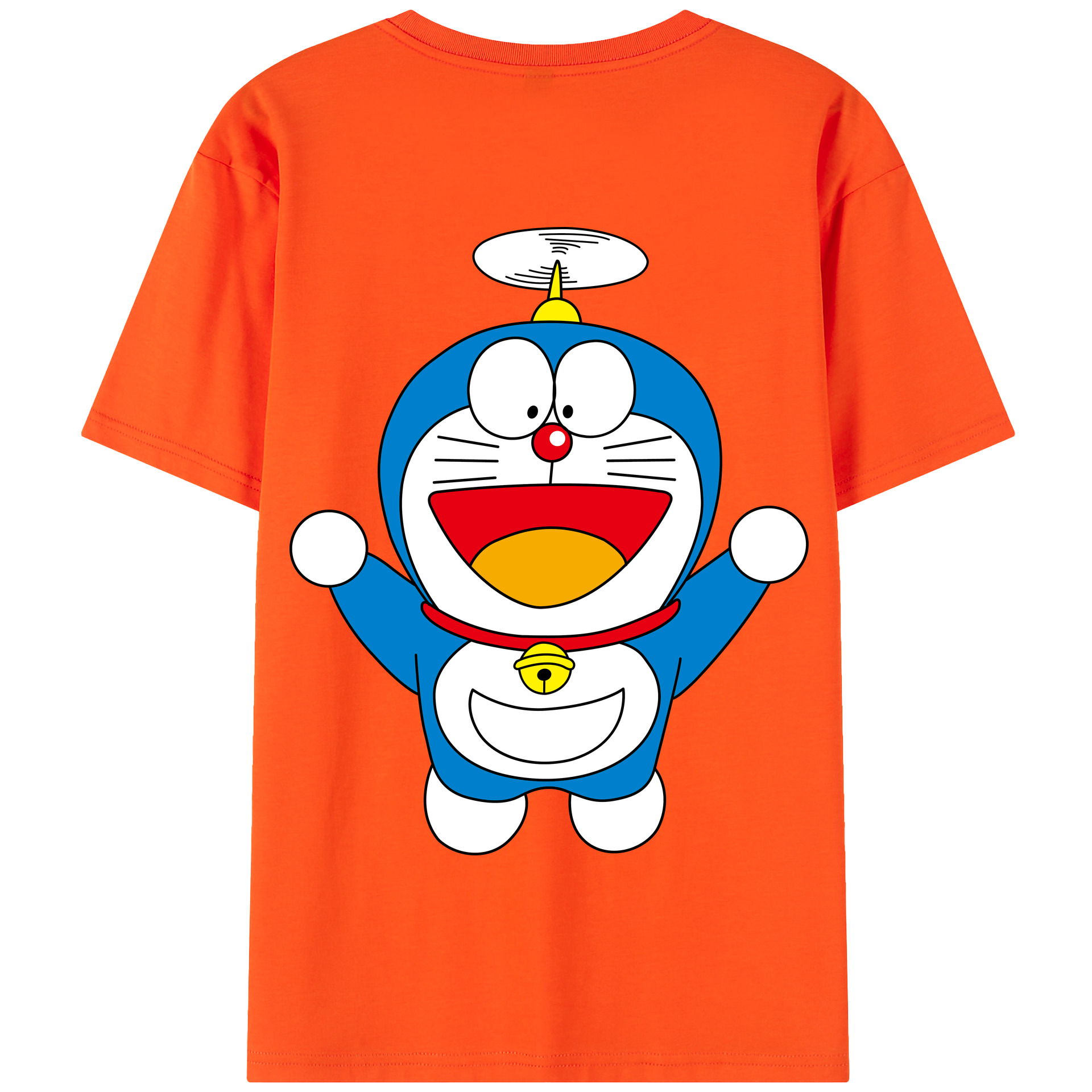 （画像用） ドラえもん Doraemon 綿100％半袖Tシャツ（背面プリント）