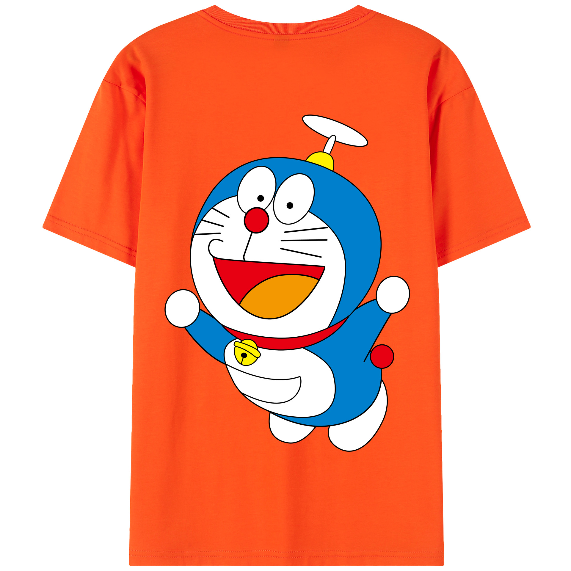 （画像用） ドラえもん Doraemon 綿100％半袖Tシャツ（背面プリント）