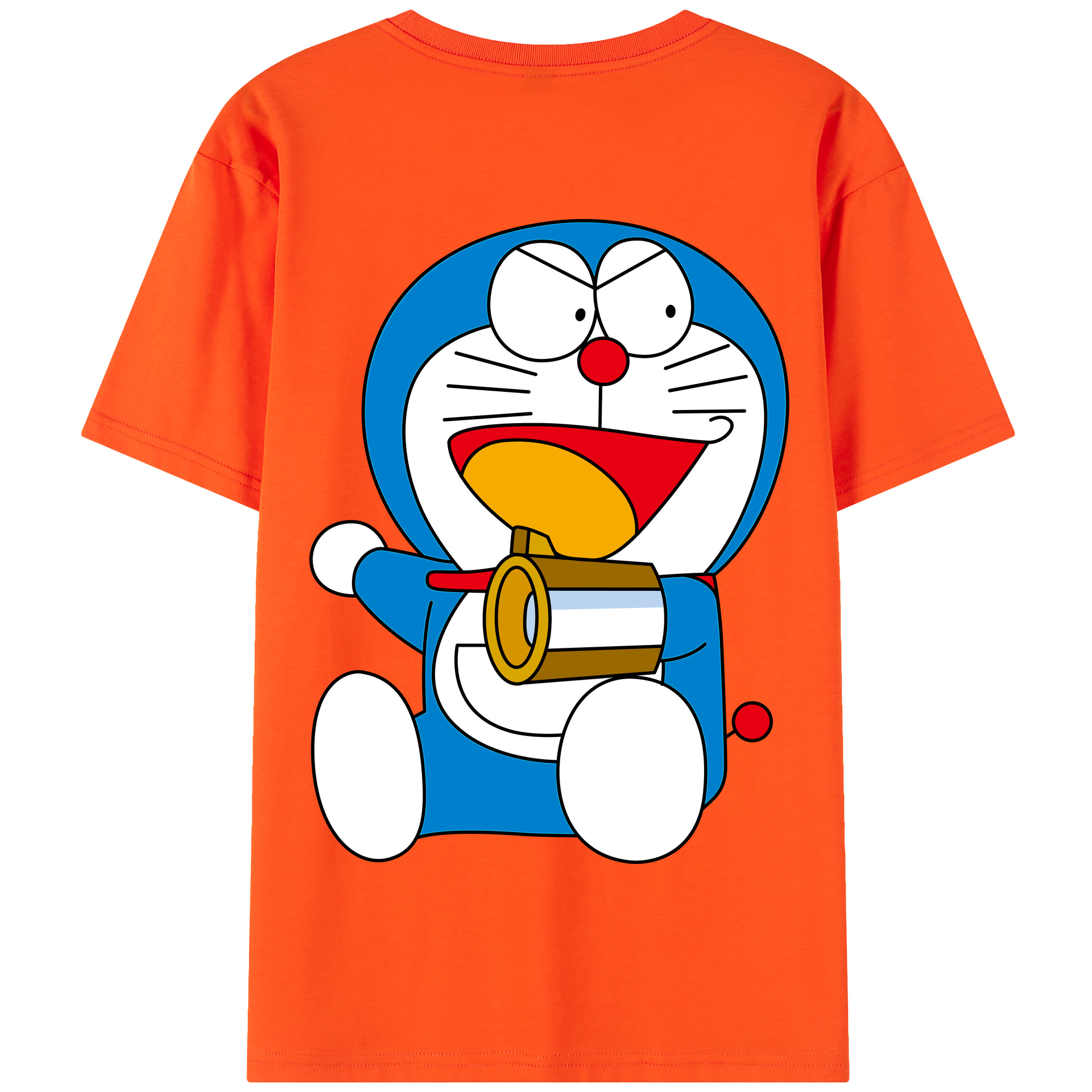 （画像用） ドラえもん Doraemon 綿100％半袖Tシャツ（背面プリント）