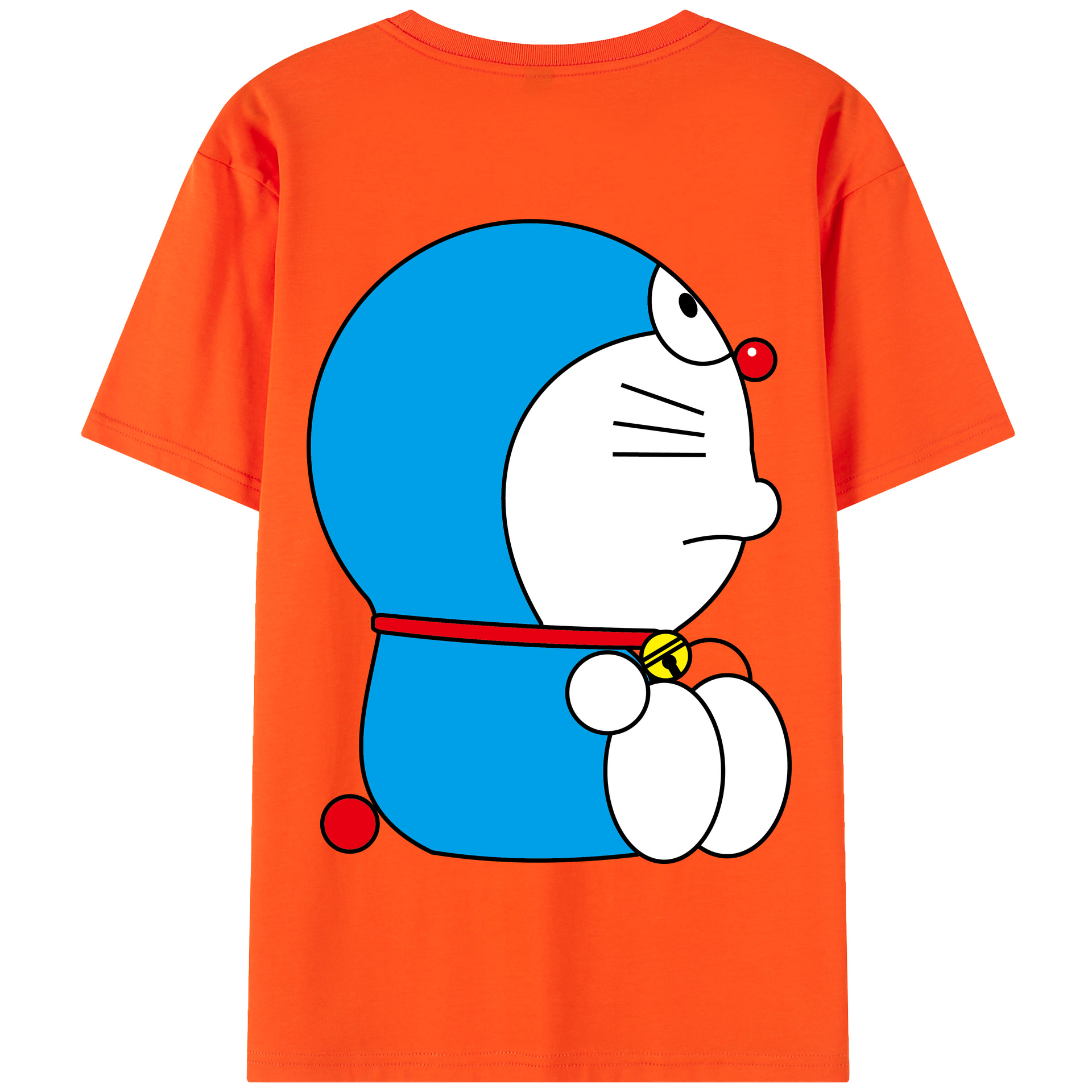 （画像用） ドラえもん Doraemon 綿100％半袖Tシャツ（背面プリント）