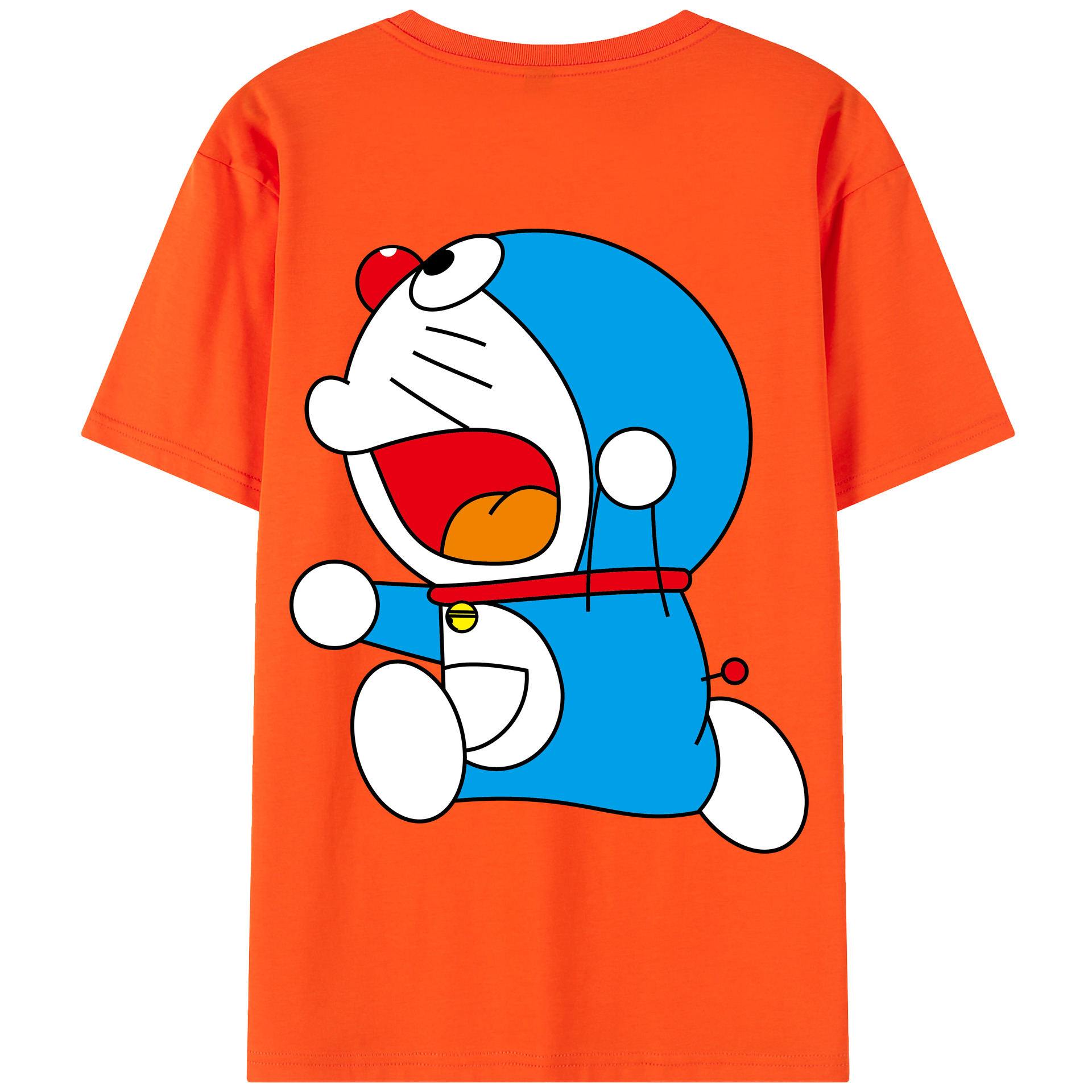 （画像用） ドラえもん Doraemon 綿100％半袖Tシャツ（背面プリント）